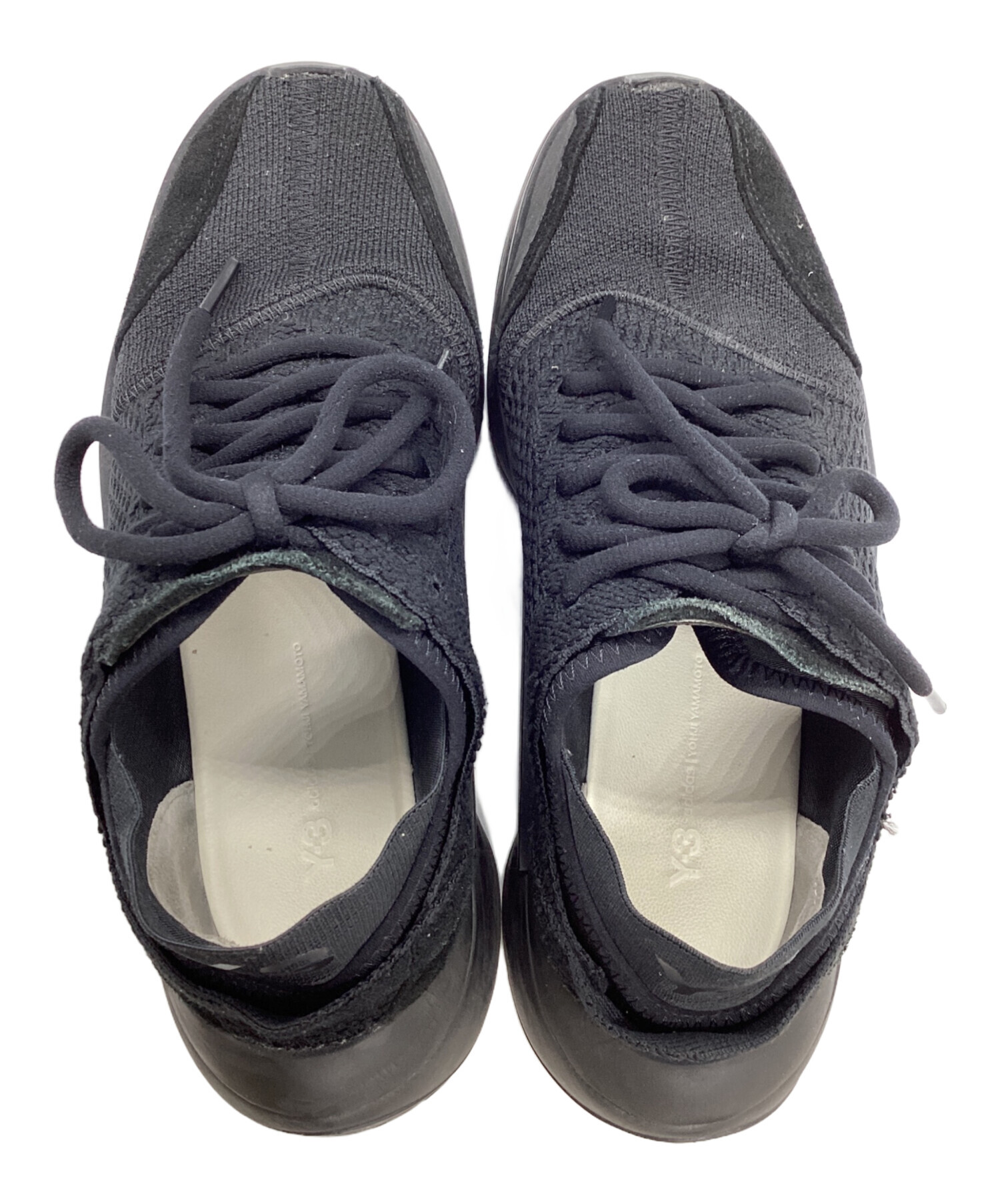 中古・古着通販】Y-3 (ワイスリー) Qisan Knit ブラック サイズ:25.5 