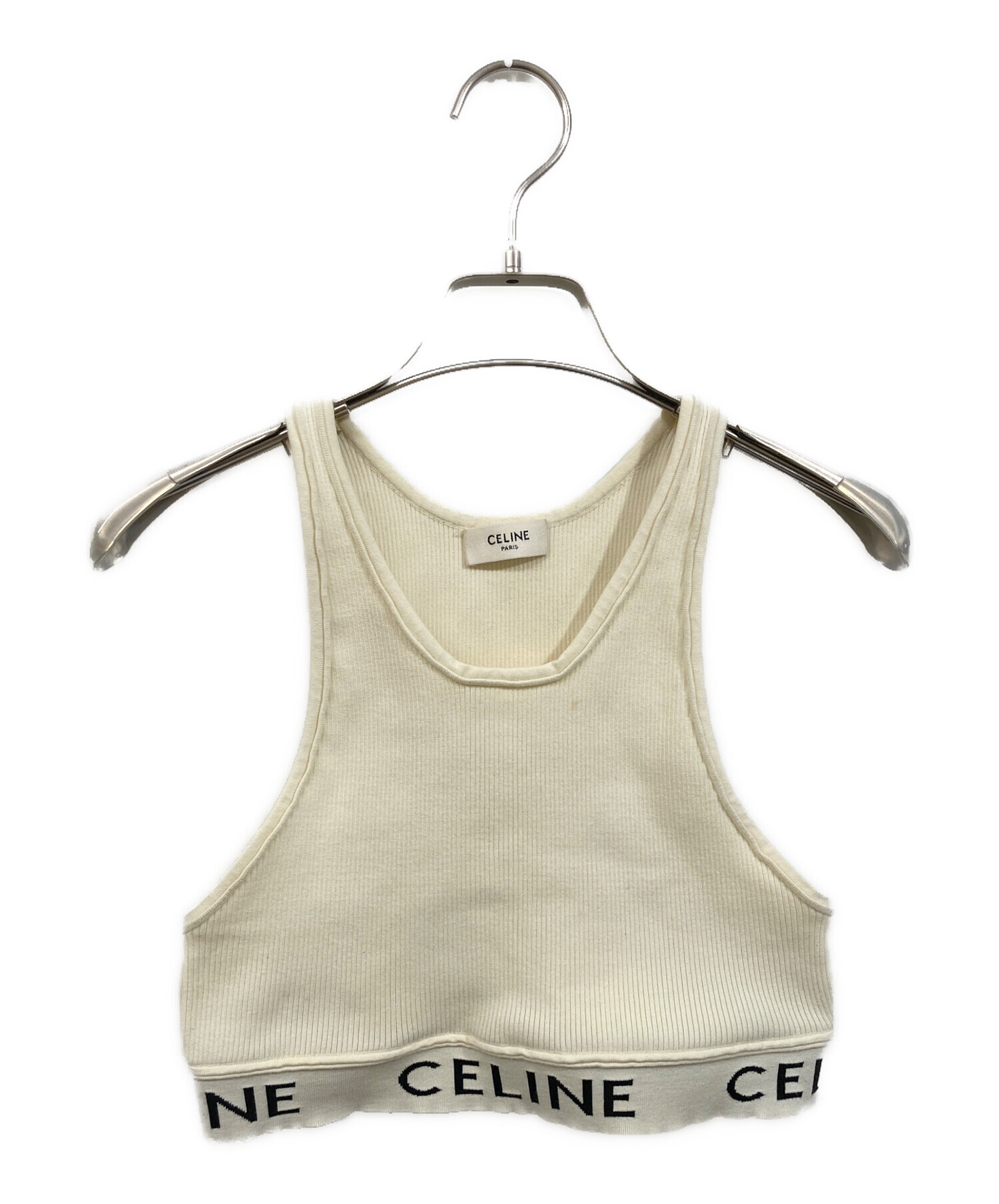 未使用　CELINE アスリート ブラ / メッシュ WHITE サイズS 中古・古着通販】CELINE (セリーヌ) アスリート ブラ / メッシュ