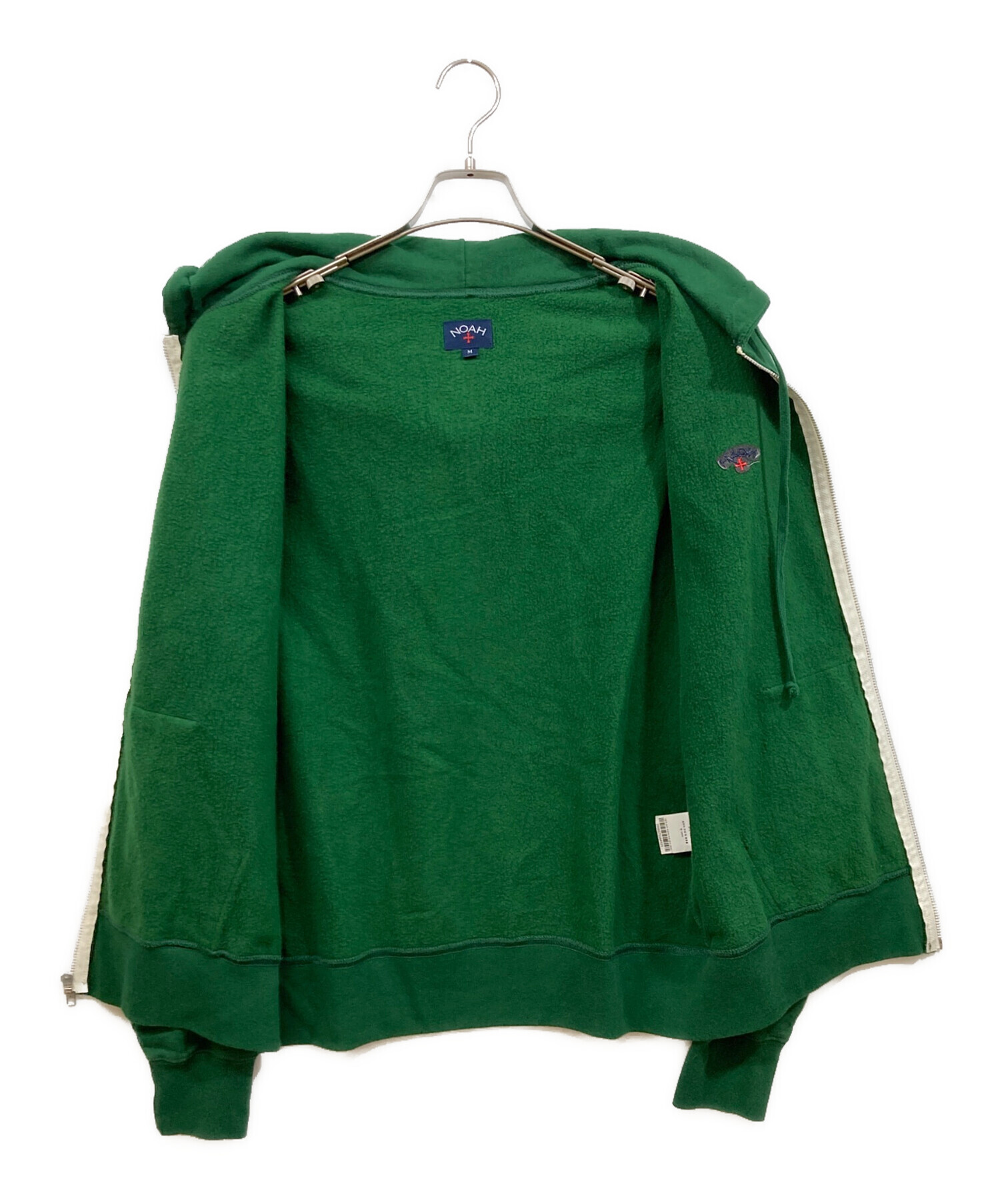 NOAH ジップ パーカー グリーン 緑 中古・古着通販】Noah (ノア) ジップパーカー グリーン サイズ:M