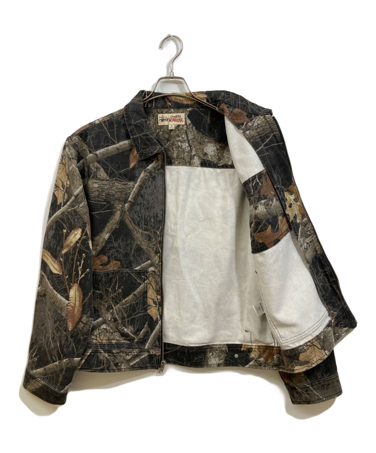 中古・古着通販】stussy (ステューシー) Zip Work Jacket Realtree