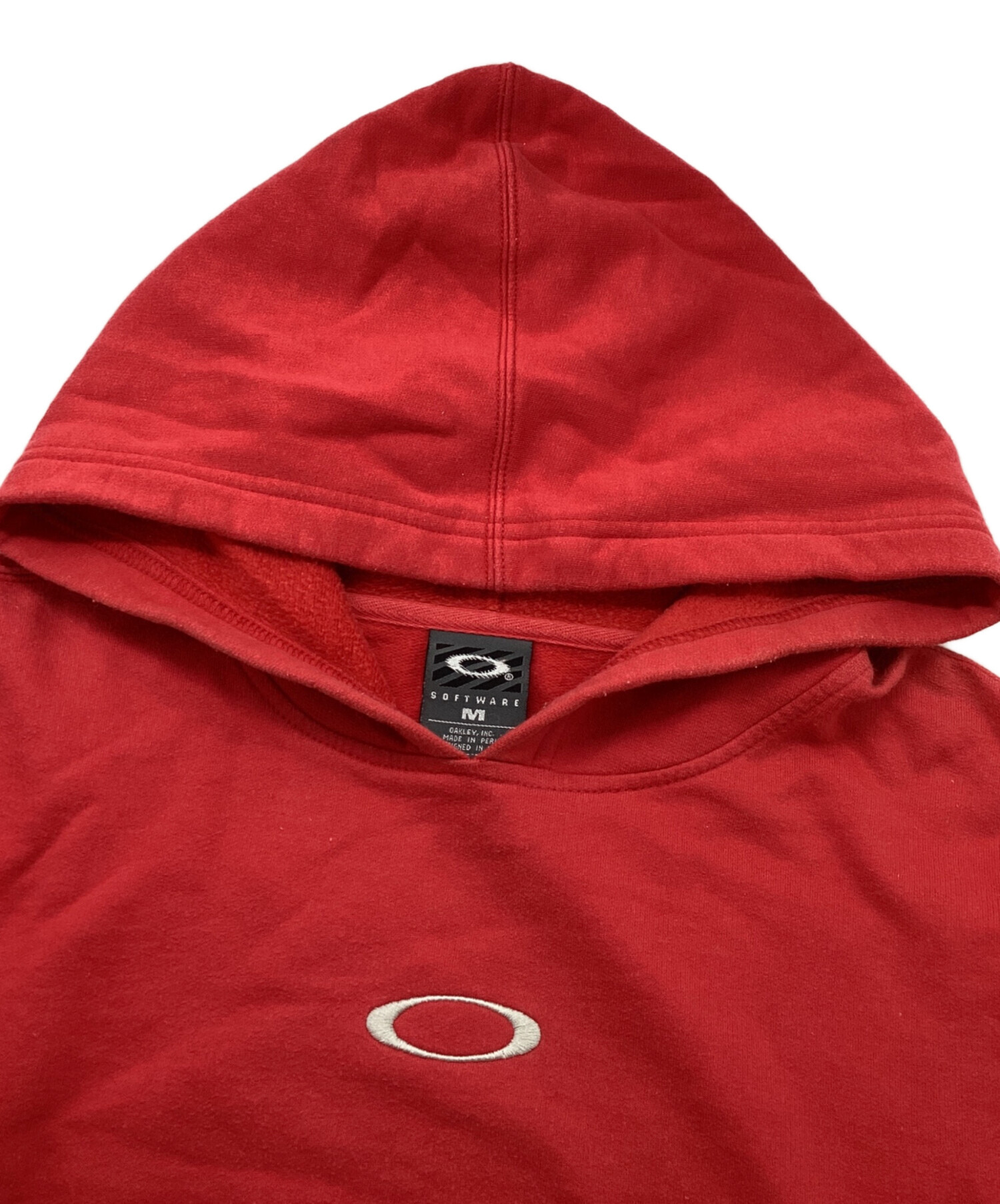 中古・古着通販】OAKLEY (オークリー) アイコンロゴパーカー レッド 