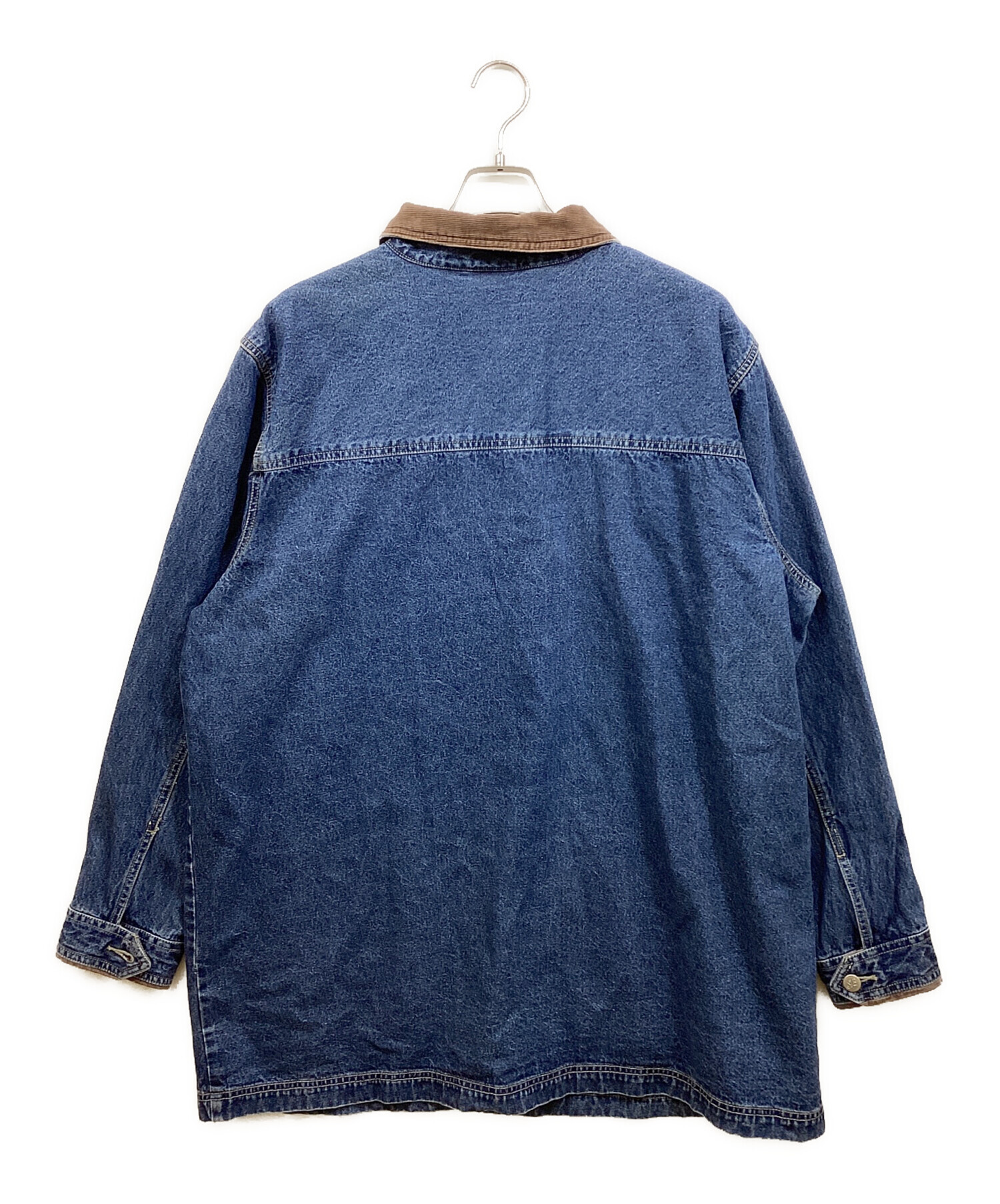 レア 80s ST.JOHNS BAY カバーオール 裏地付き 襟コーデュロイ 中古・古着通販】ST JOHN'S BAY (セントジョンズベイ) カバーオール