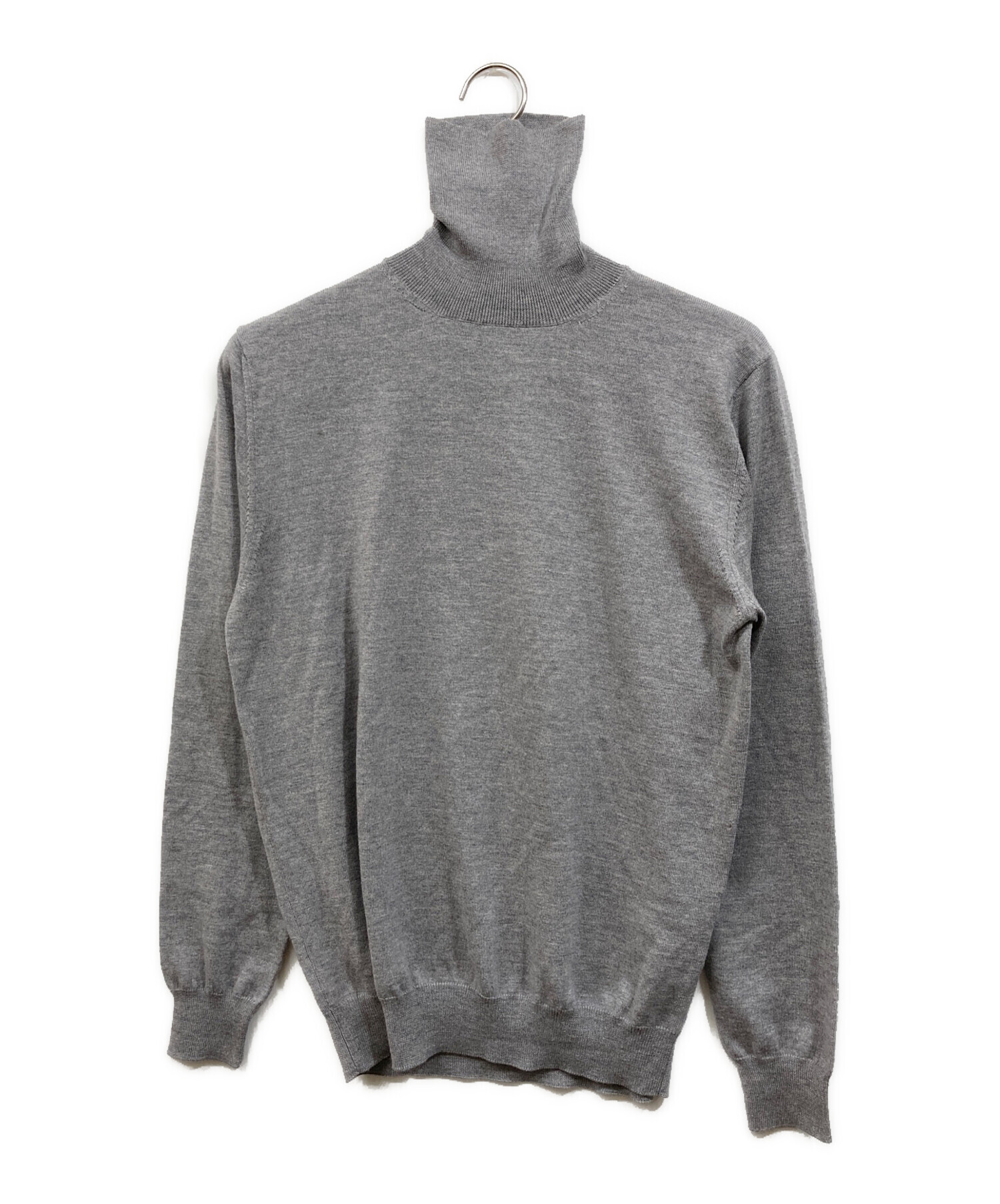 美品 Cruciani コットン クルーネック セーター ニット グレー 48 未使用 Cruciani クルチアーニ コットンクルーネックニット 48 グレー