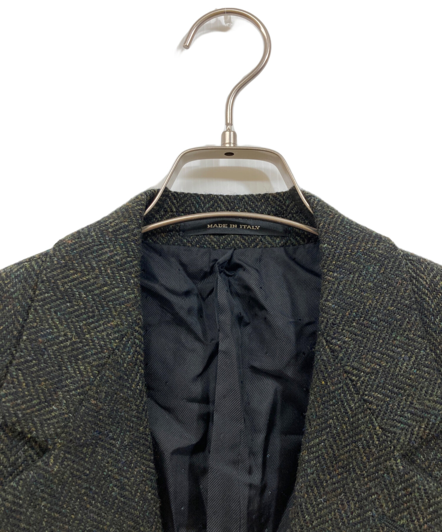 未使用　タリアトーレ コットンウールジャケット 48 ベージュ系ヘリンボン 未使用 タリアトーレ コットンウールジャケット 48 ベージュ系