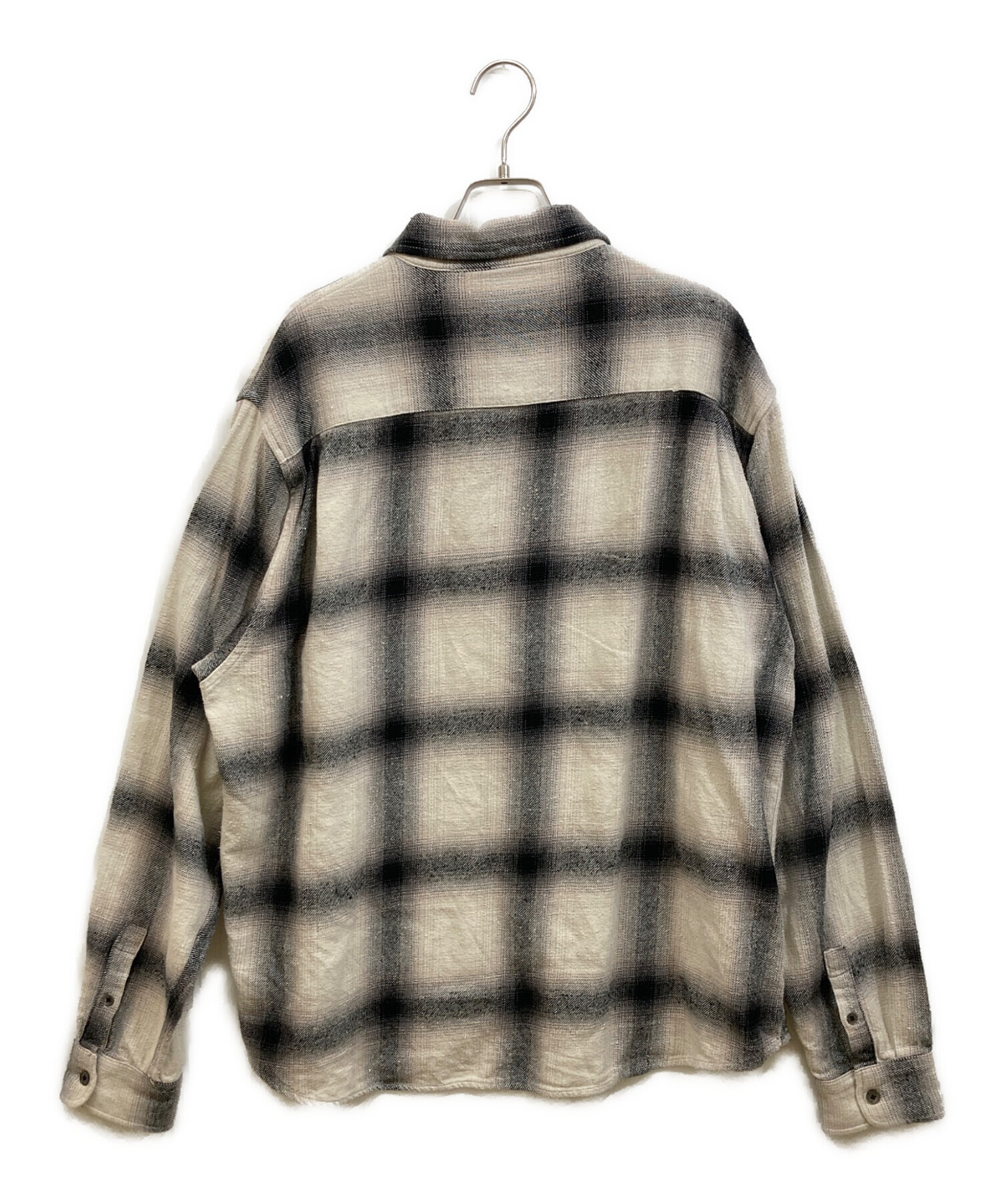 中古・古着通販】stussy (ステューシー) Hellshire Plaid Shirt グレー