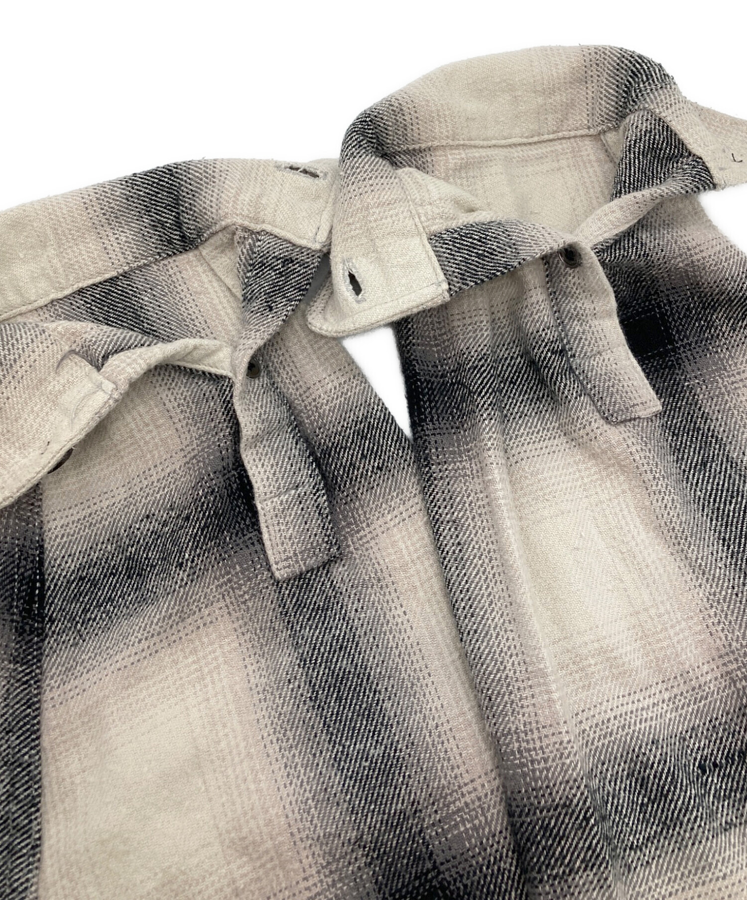 中古・古着通販】stussy (ステューシー) Hellshire Plaid Shirt グレー