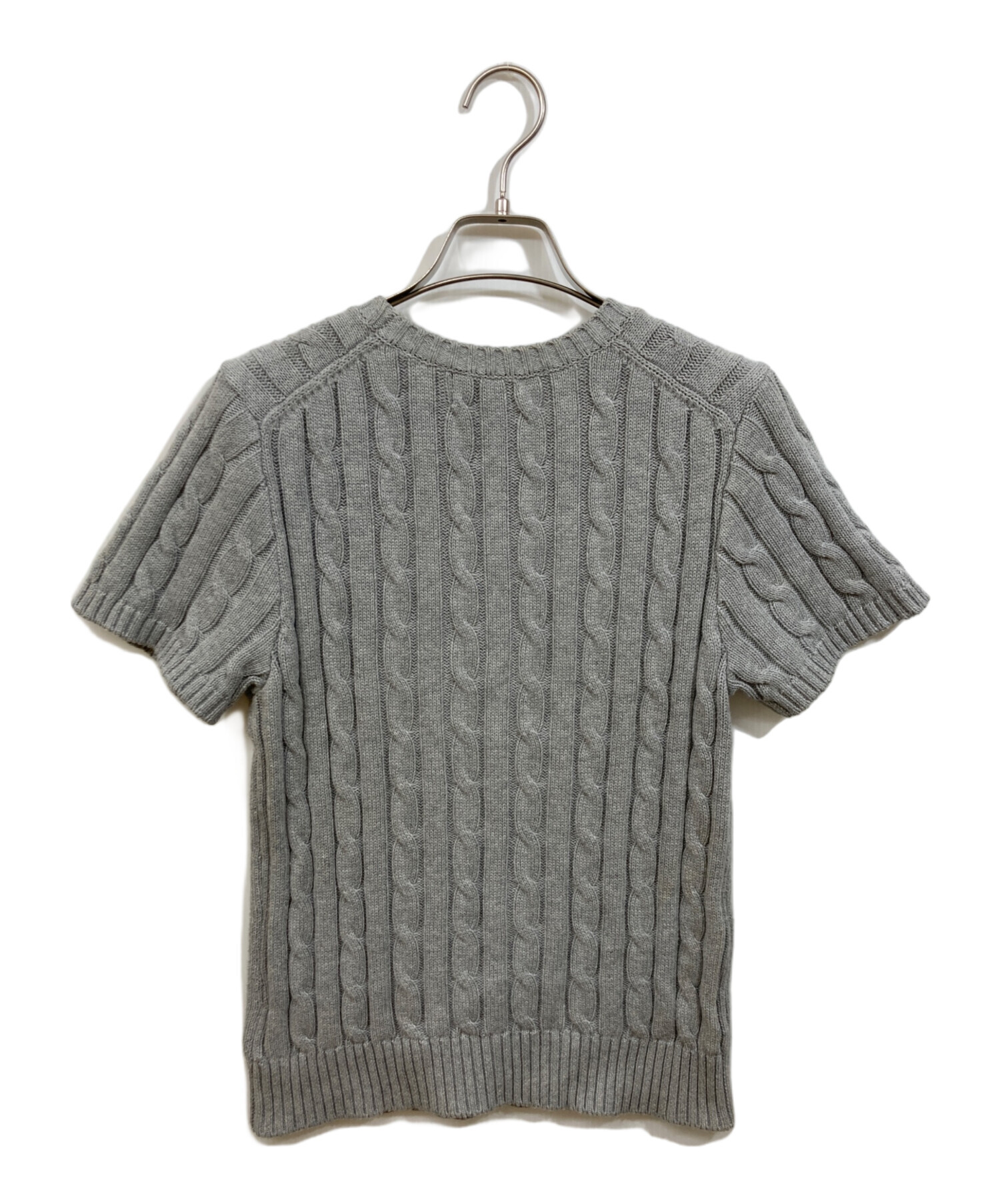 Polo Ralph Lauren 半袖ニット セーター ライトグレー 中古・古着通販】POLO RALPH LAUREN (ポロ・ラルフローレン) 半袖