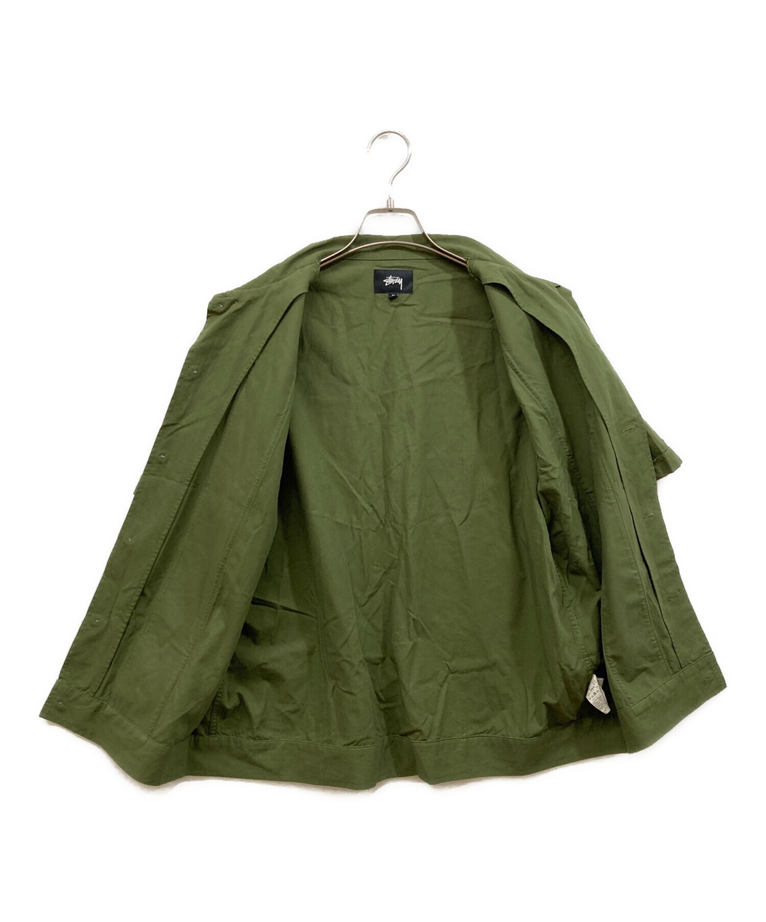 中古・古着通販】stussy (ステューシー) キューバシャツ カーキ サイズ 