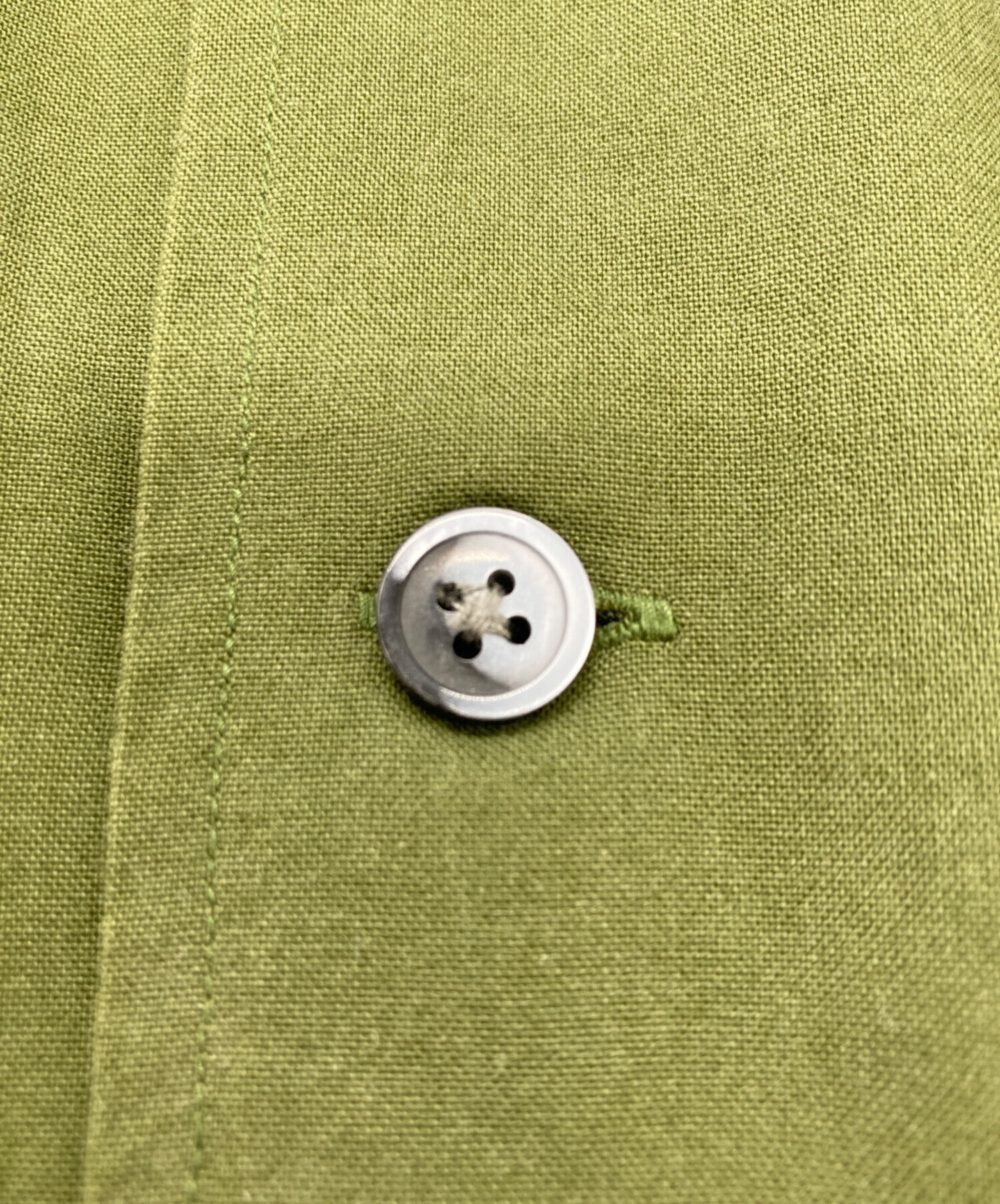 中古・古着通販】stussy (ステューシー) キューバシャツ カーキ サイズ 