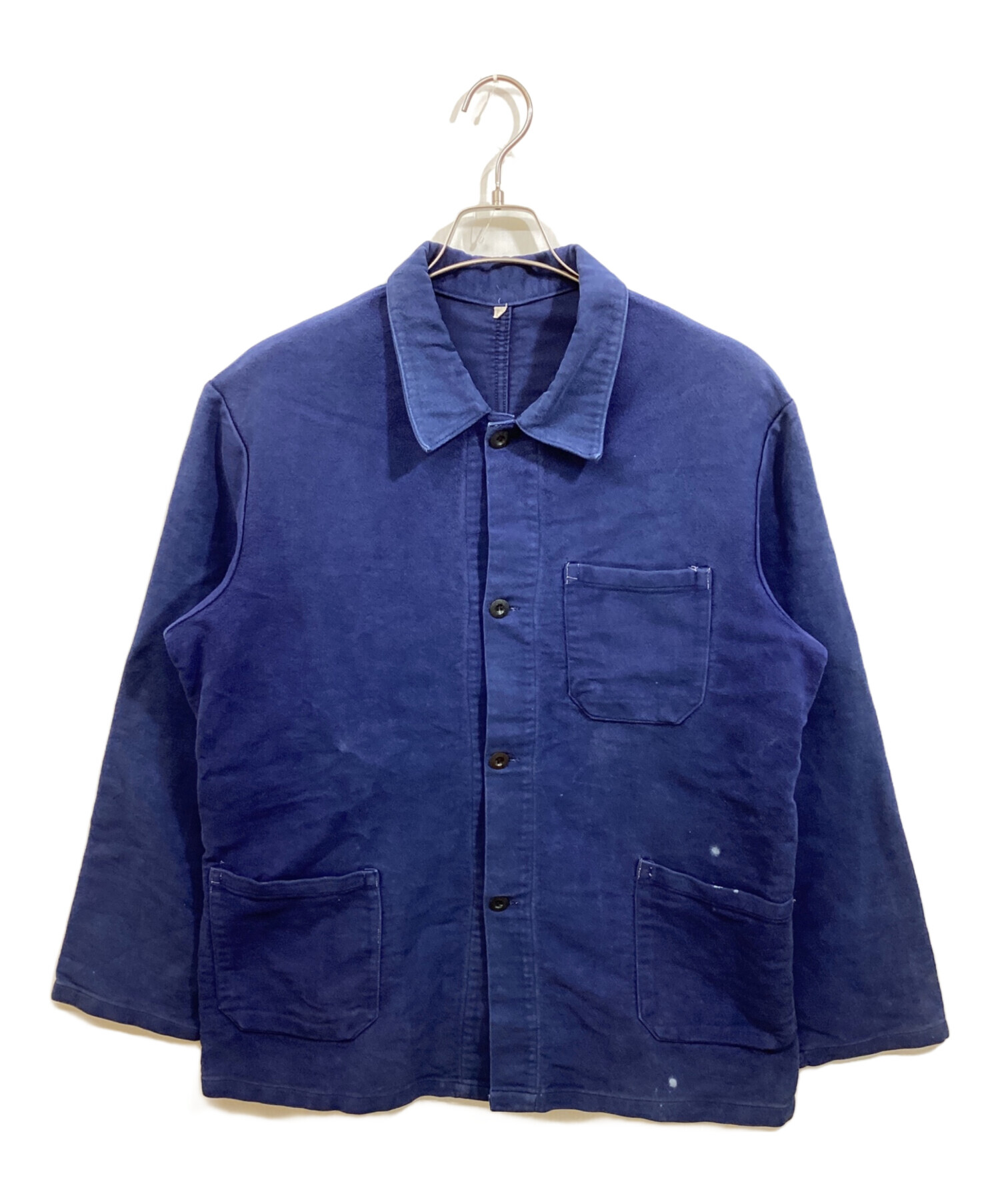 中古・古着通販】USED (ユーズド) ワークジャケット ブルー 中古・古着通販】USED (ユーズド) ワークジャケット ブルー