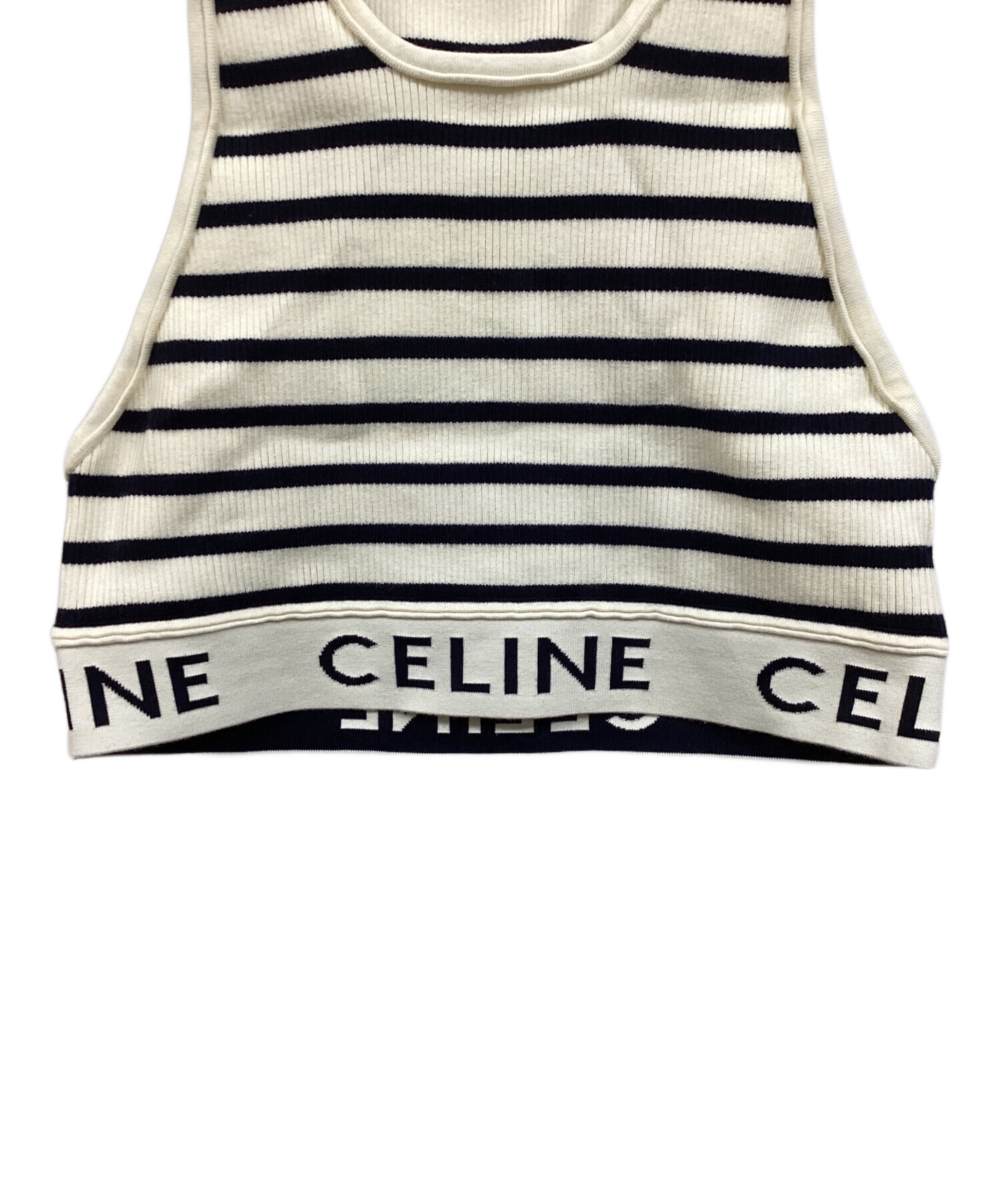 中古・古着通販】CELINE (セリーヌ) ロゴ スポーツブラ ボーダー
