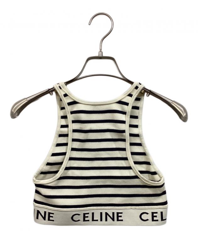 中古・古着通販】CELINE (セリーヌ) ロゴ スポーツブラ ボーダー