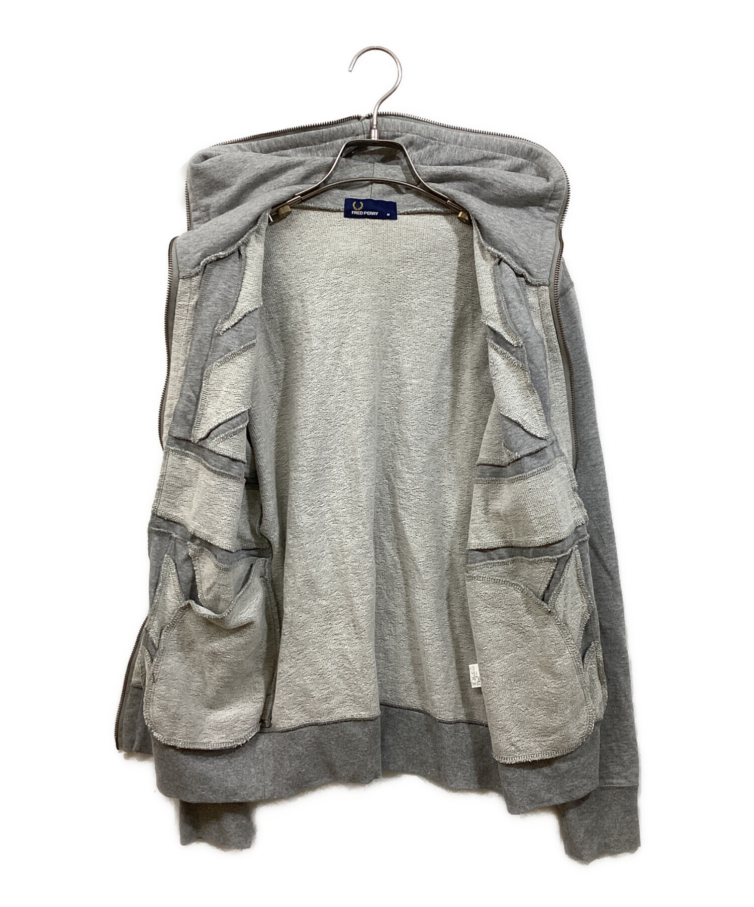 中古・古着通販】FRED PERRY (フレッドペリー) ジップパーカー グレー