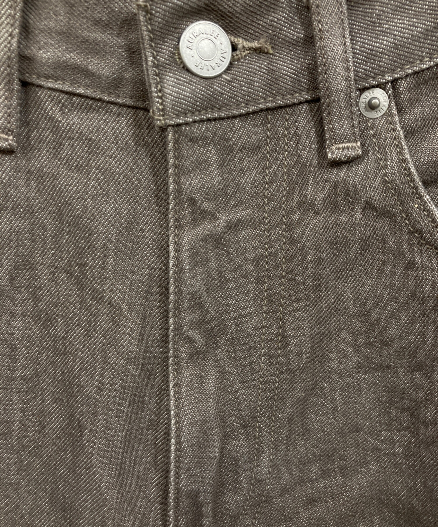 中古・古着通販】AURALEE (オーラリー) HARD TWIST BROWN DENIM