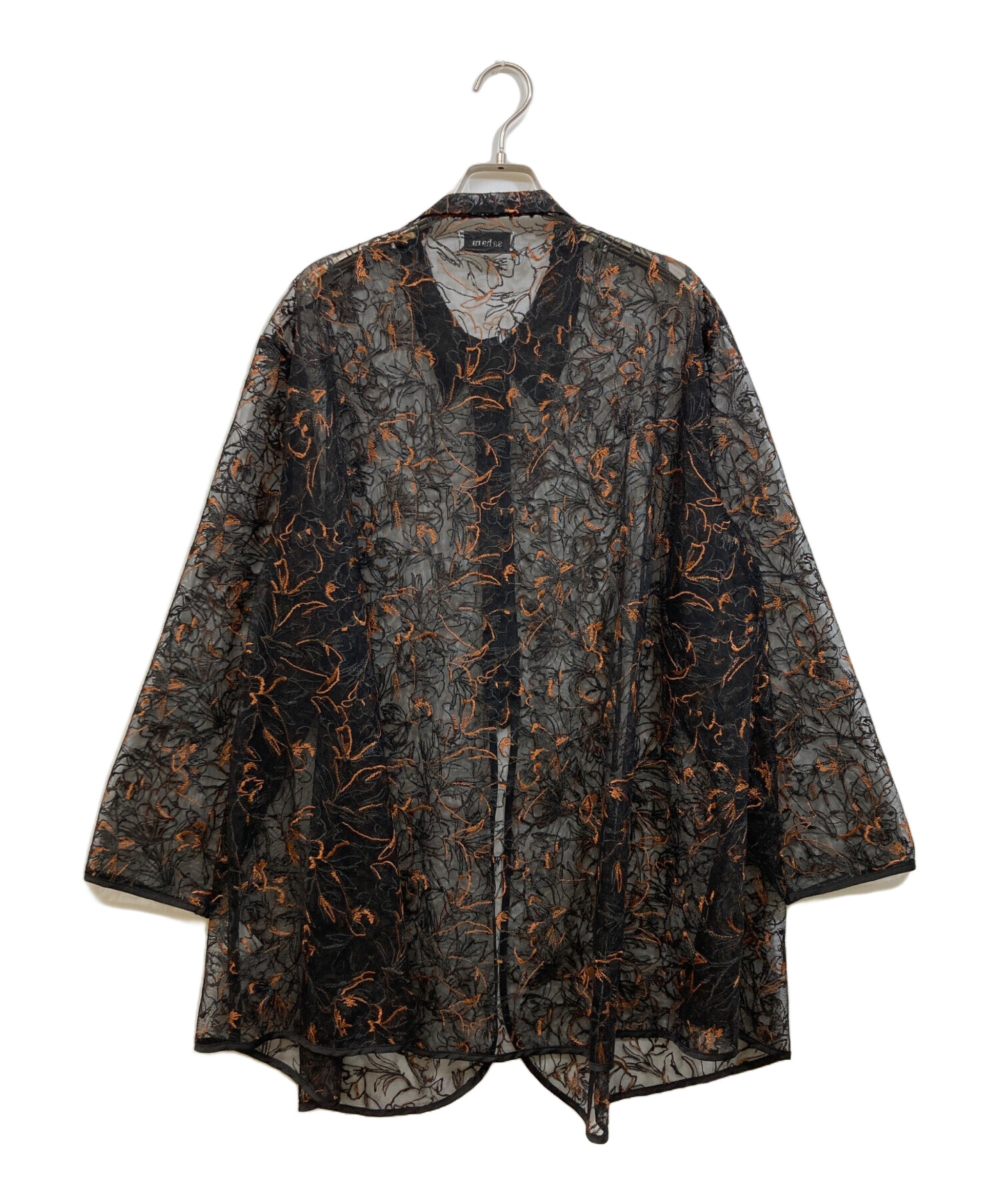 中古・古着通販】sahara (サハラ) Piping Lace Over Shirt ブラック 