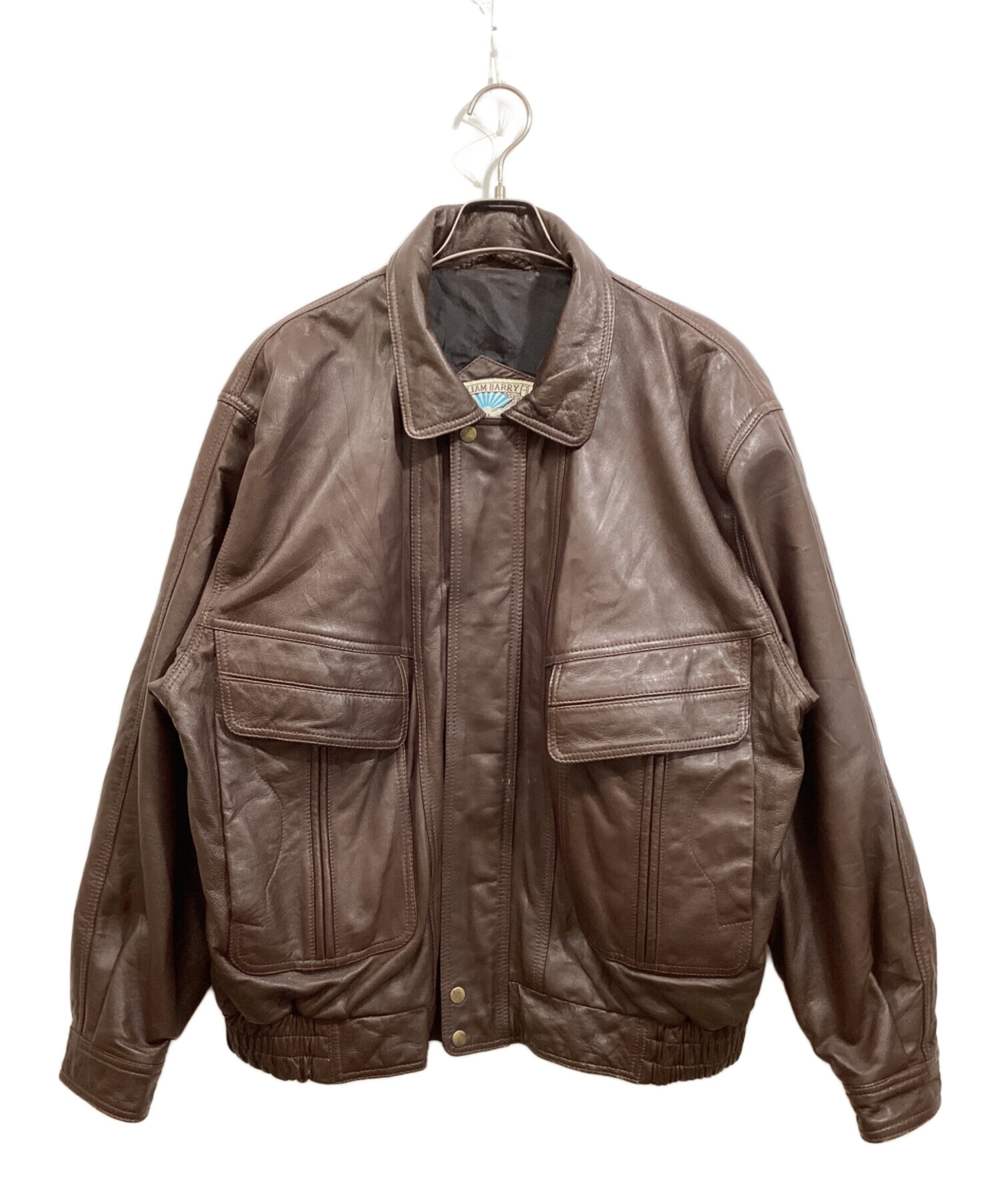 入手困難✨Ｍ相当 BALLY バリー レザージャケット ラムレザー ブラウン系 中古・古着通販】WILLIAM BARRY (ウィリアムバリー) レザージャケット