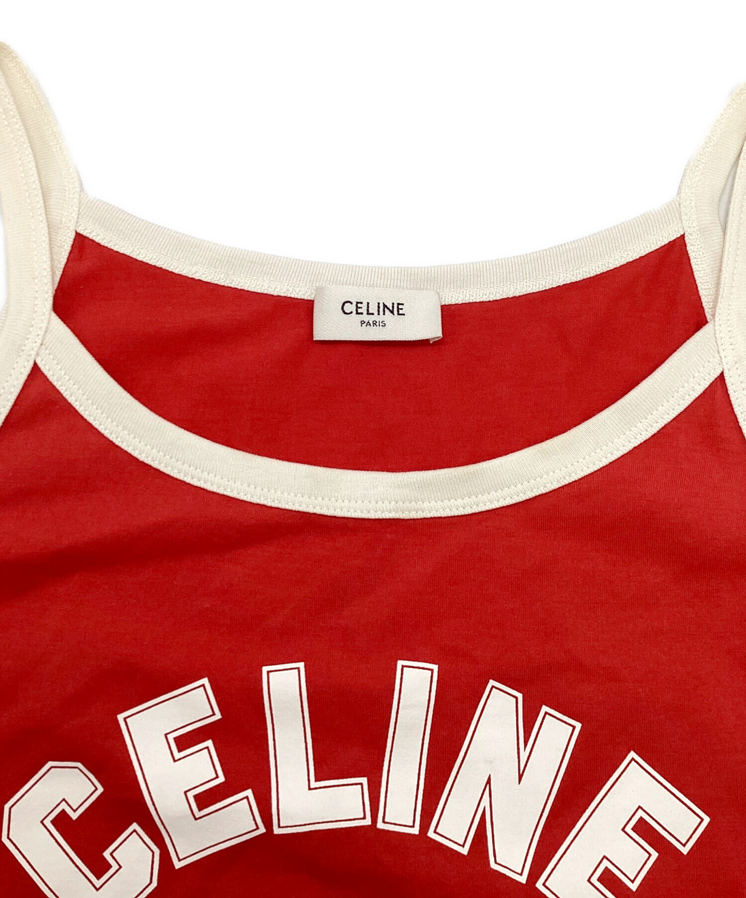 中古・古着通販】CELINE (セリーヌ) トリオンフタンクトップ レッド