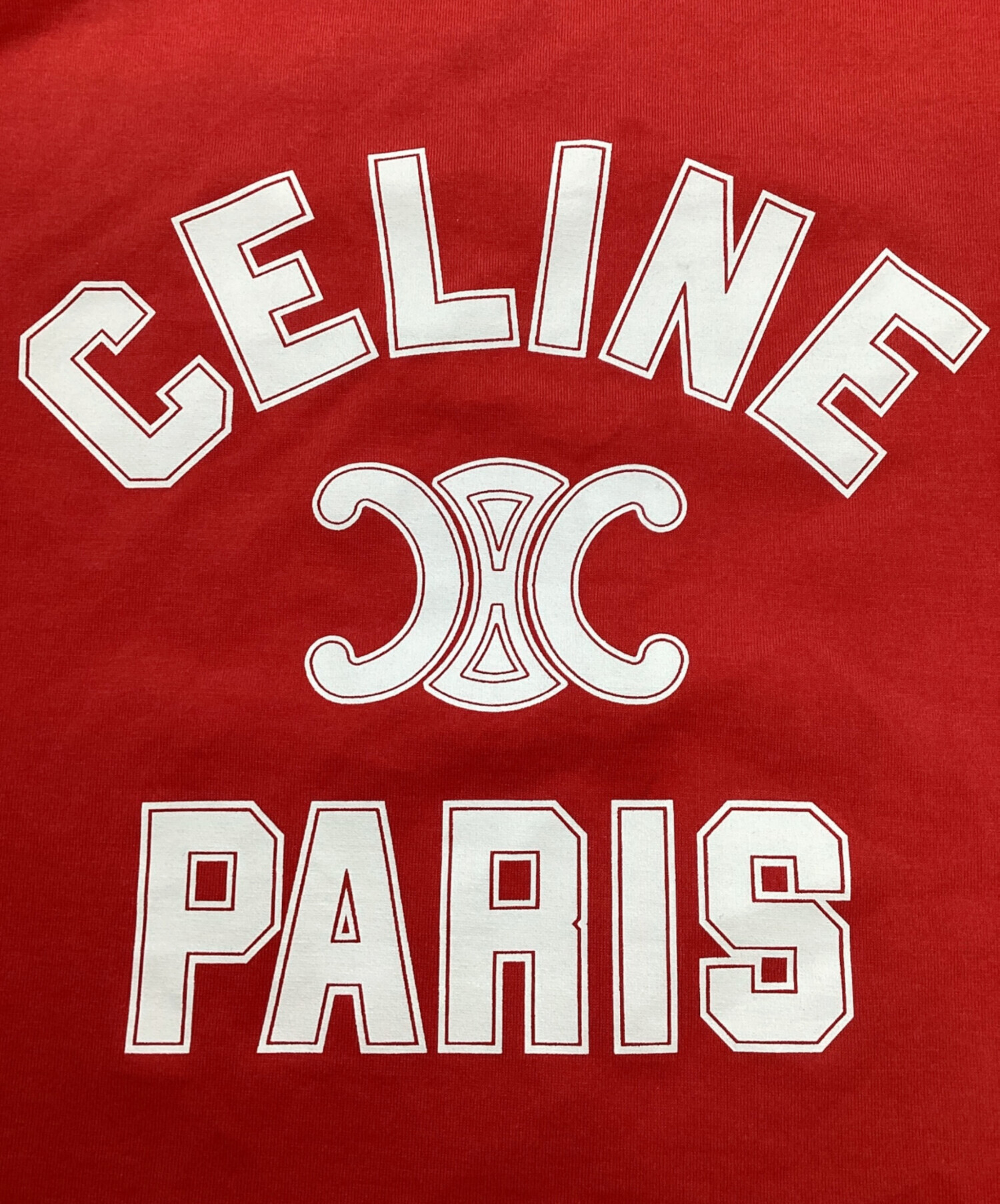 CELINE セリーヌ 24SS ロゴトリオンフ タンクトップ レディース レッド 2X89D507Z 27UI CELINE - CELINE セリーヌ 24SS ロゴトリオンフ タンクトップ