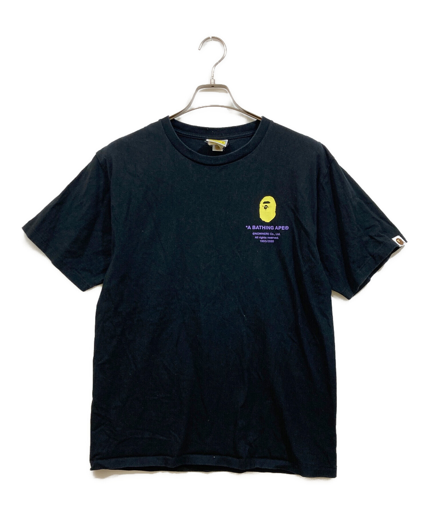 アベイシングエイプ ブラック WHO Tシャツ L サイズ BATHING APE A by 
