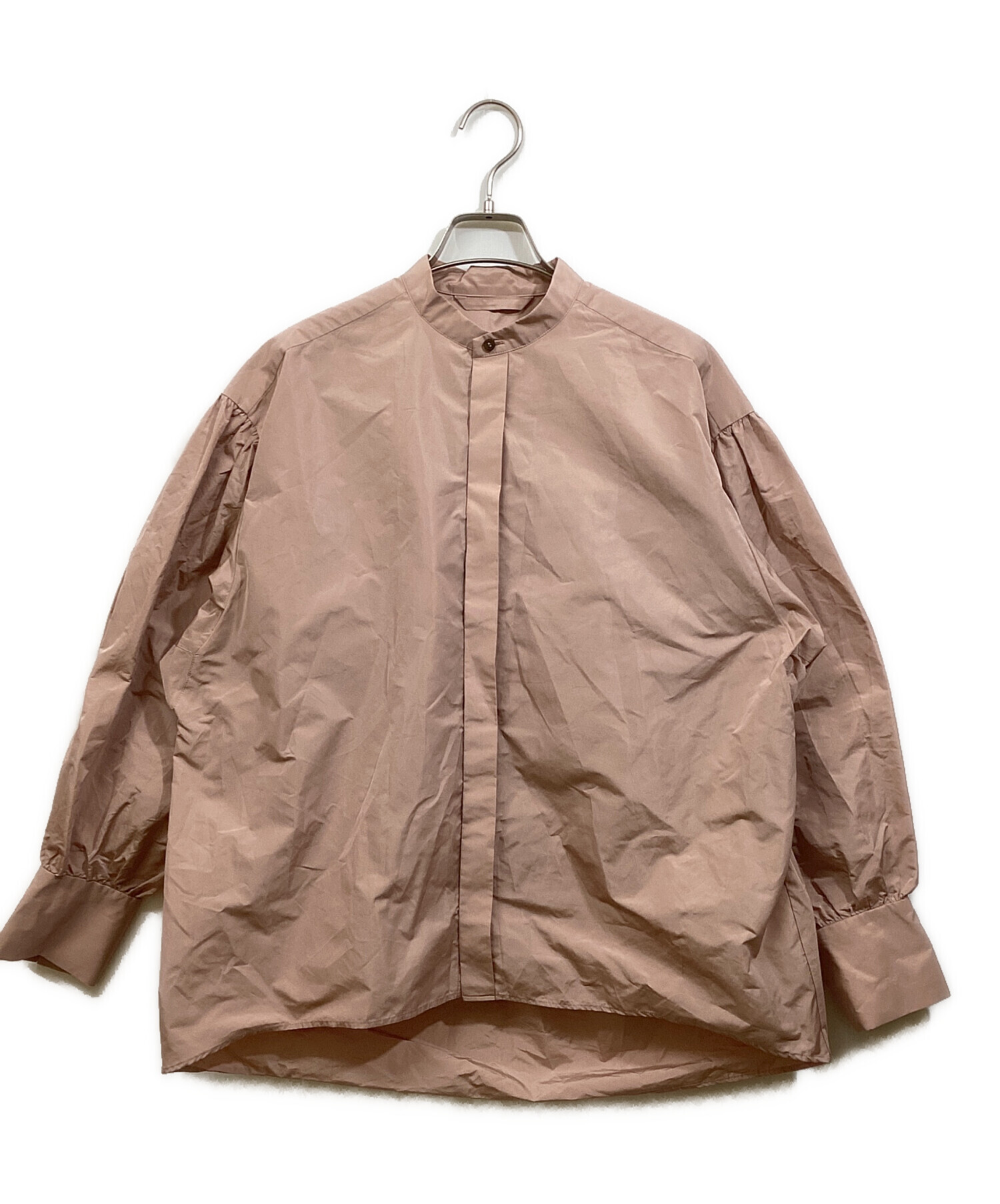 中古・古着通販】AUBRIOT (オブリオ) メモリータフタ ブラウス ピンク 