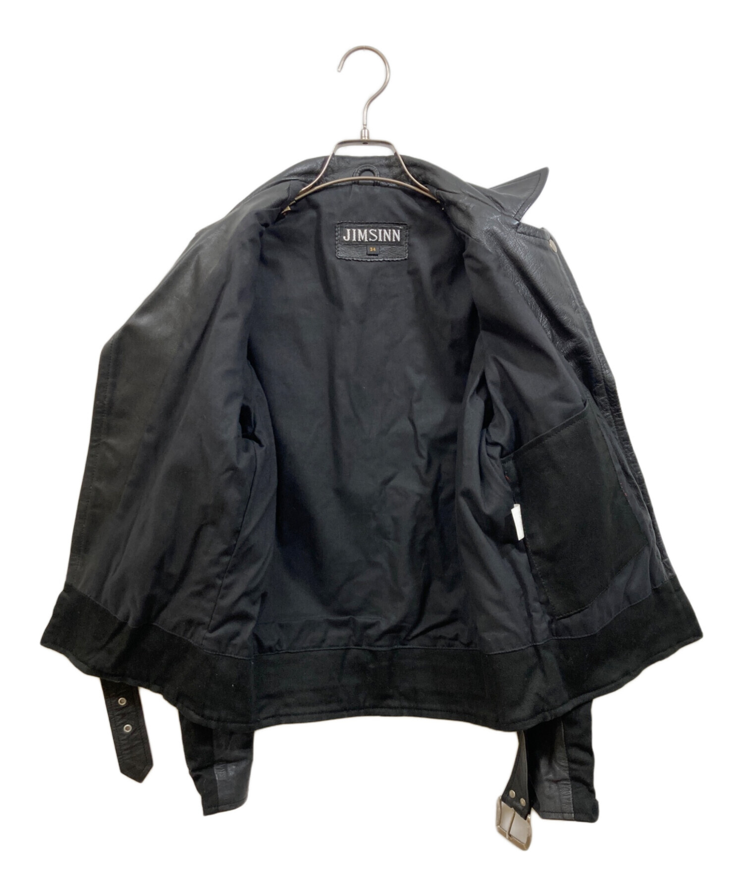 JIMSINN ライダース JIMSINN ジムズイン 白黒ツートン ライダース