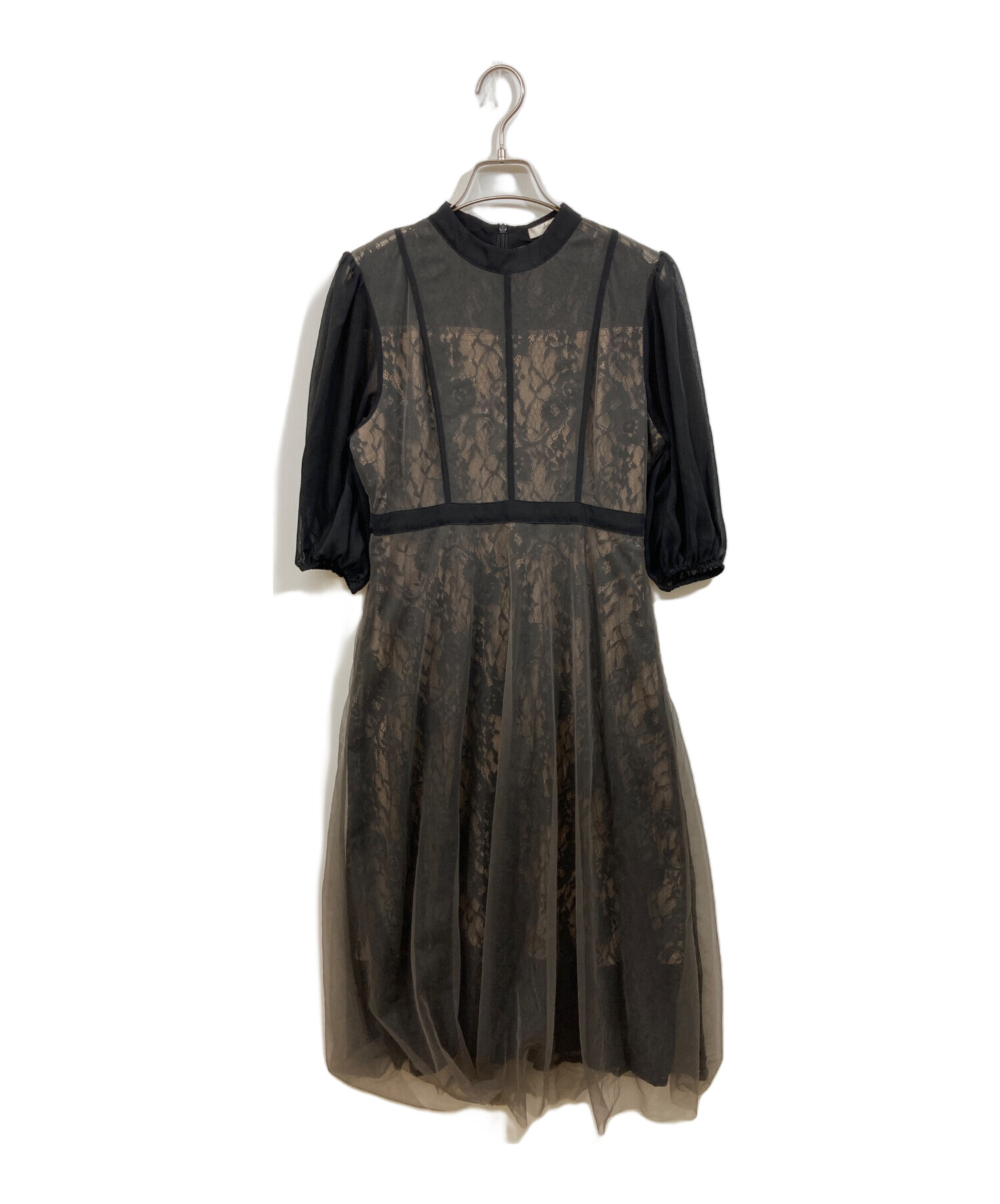 中古・古着通販】LeJa (レジャ) ハイウエストチュールレースAライン