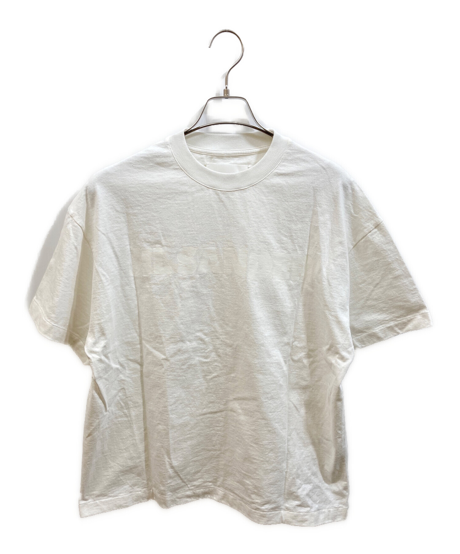 中古・古着通販】JIL SANDER (ジルサンダー) ロゴTシャツ アイボリー