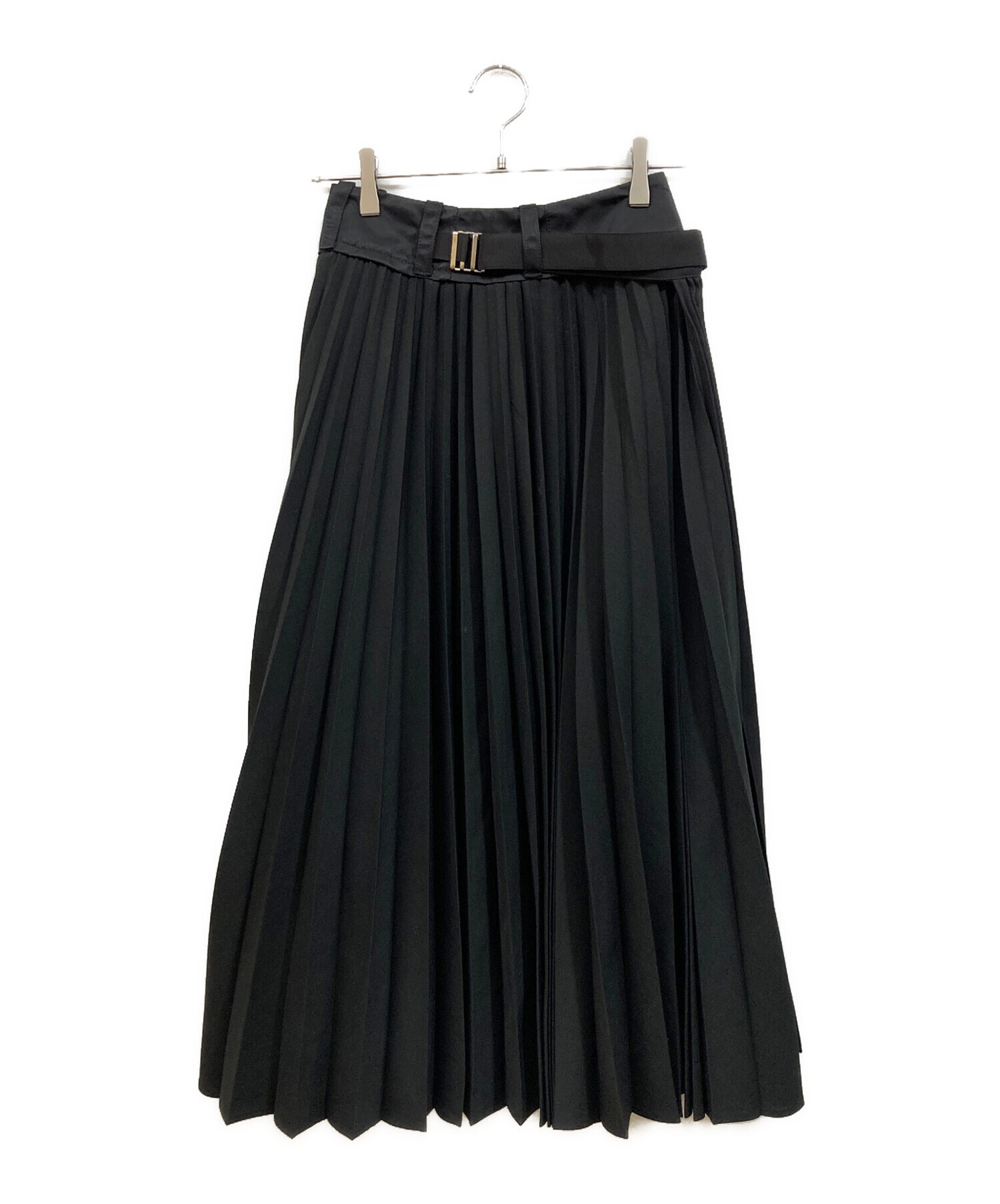 極美品✨sacai　アシンメトリー　ドッキングプリーツスカート 切替 プリーツ 中古・古着通販】sacai (サカイ) プリーツ ドッキング アシンメトリー