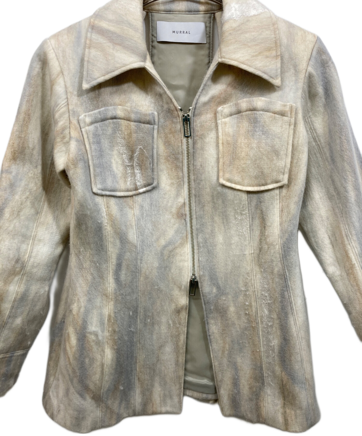 中古・古着通販】MURRAL (ミューラル) Snow cover needle punch jacket 