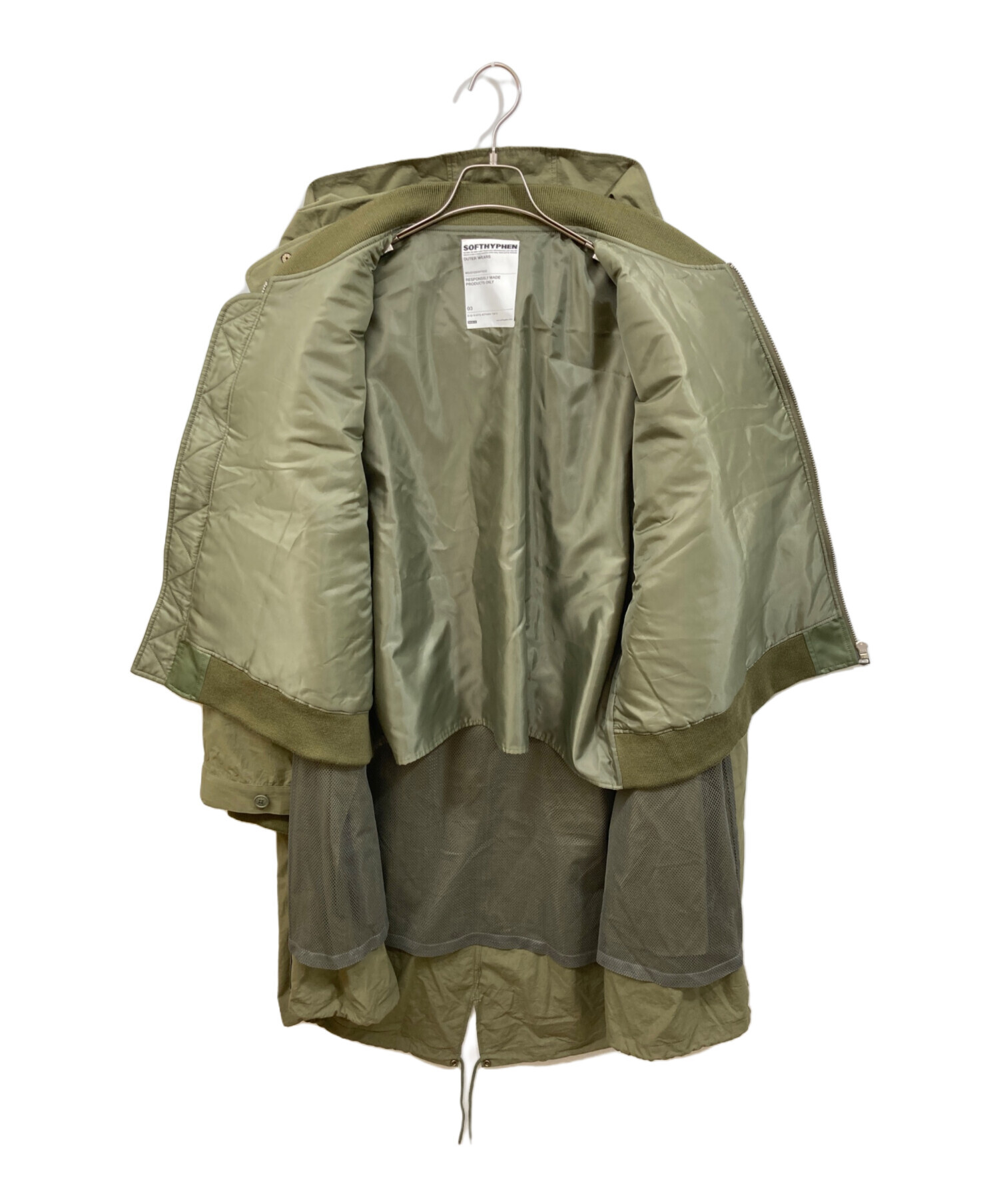 中古・古着通販】SOFTHYPHEN (ソフトハイフン) BACK TO FRONT MA-1 