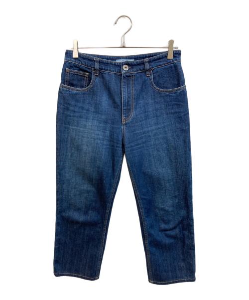 中古・古着通販】PRADA (プラダ) トライアングルロゴ デニムパンツ