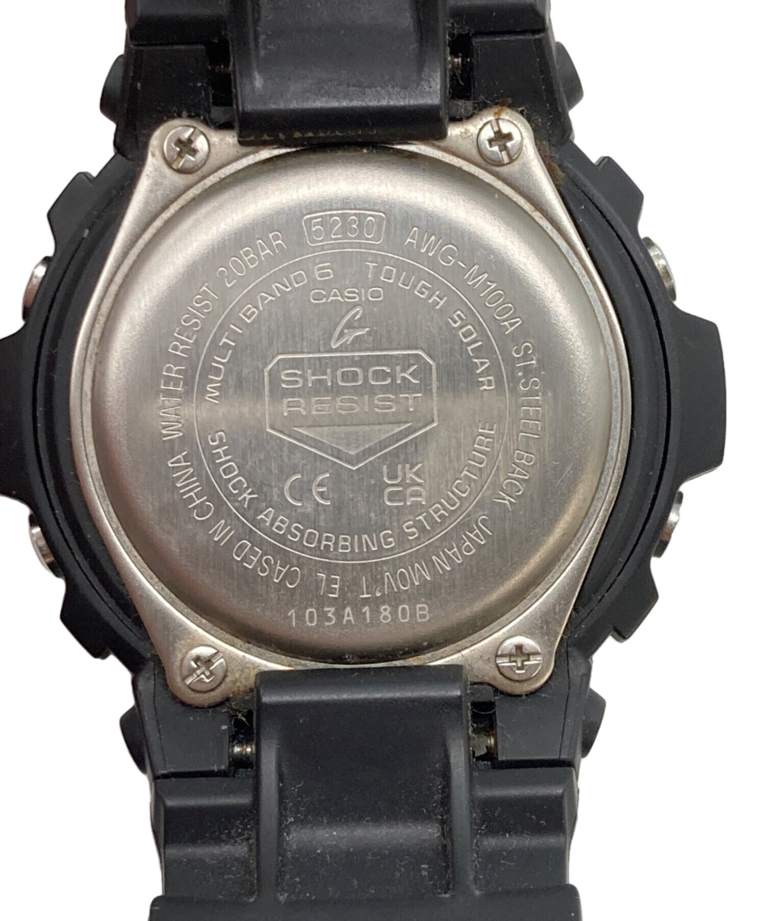 CASIO AWG-M100A-1AJF 中古 CASIO（カシオ） G-SHOCK AWG-M100A-1AJF 黒 ブラック 送料無料 : 時計