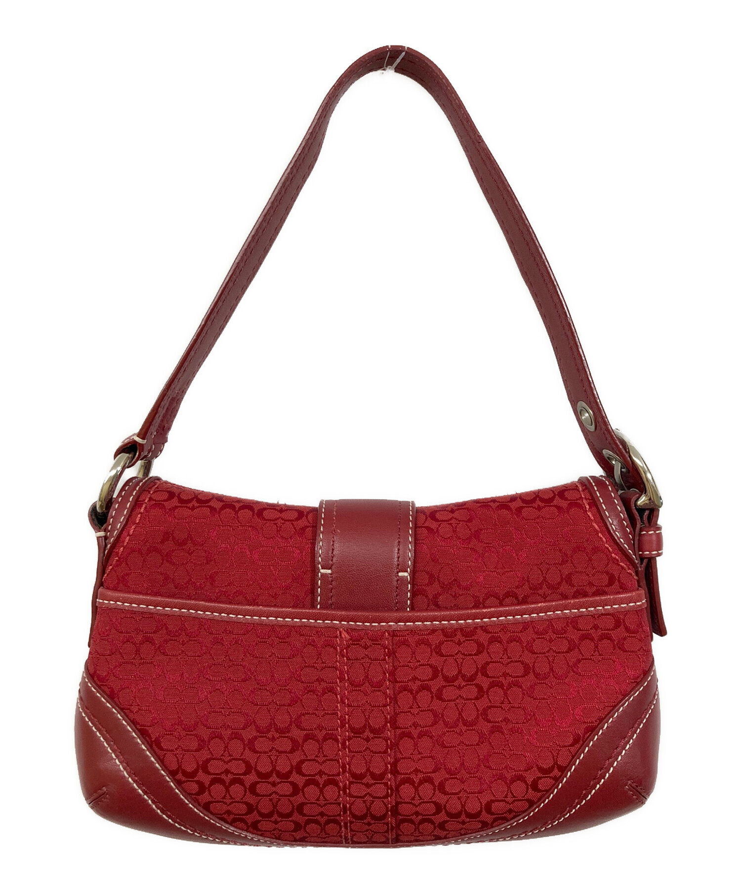 中古・古着通販】COACH (コーチ) ソーホーショルダーバッグ レッド 