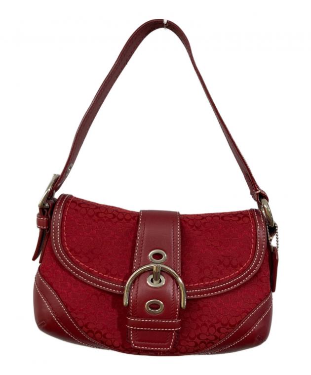 中古・古着通販】COACH (コーチ) ソーホーショルダーバッグ レッド 