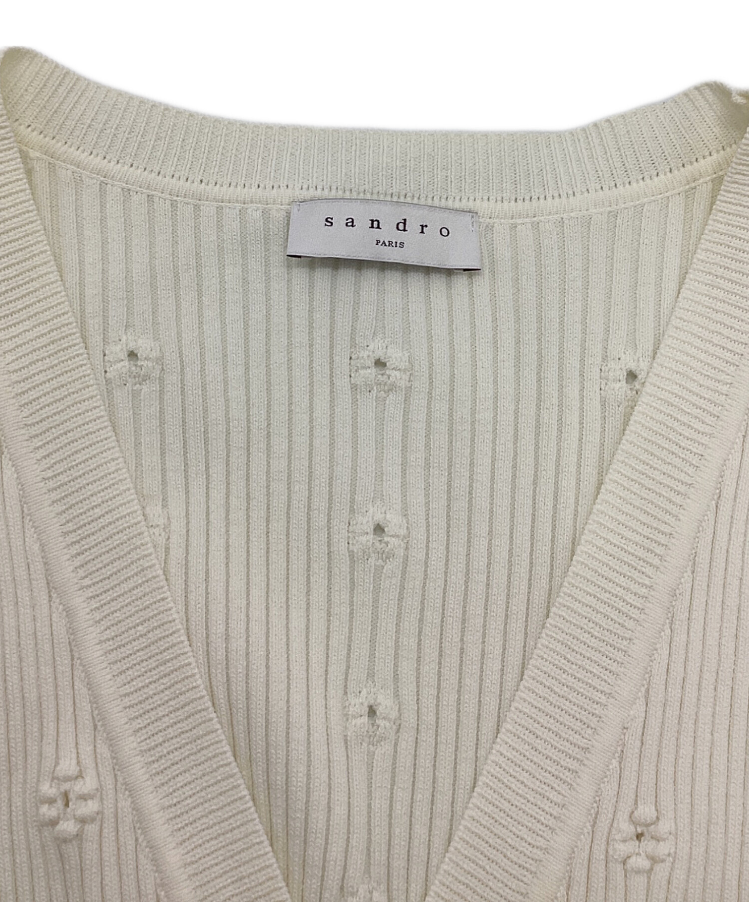 中古・古着通販】Sandro (サンドロ) デザインカーディガン