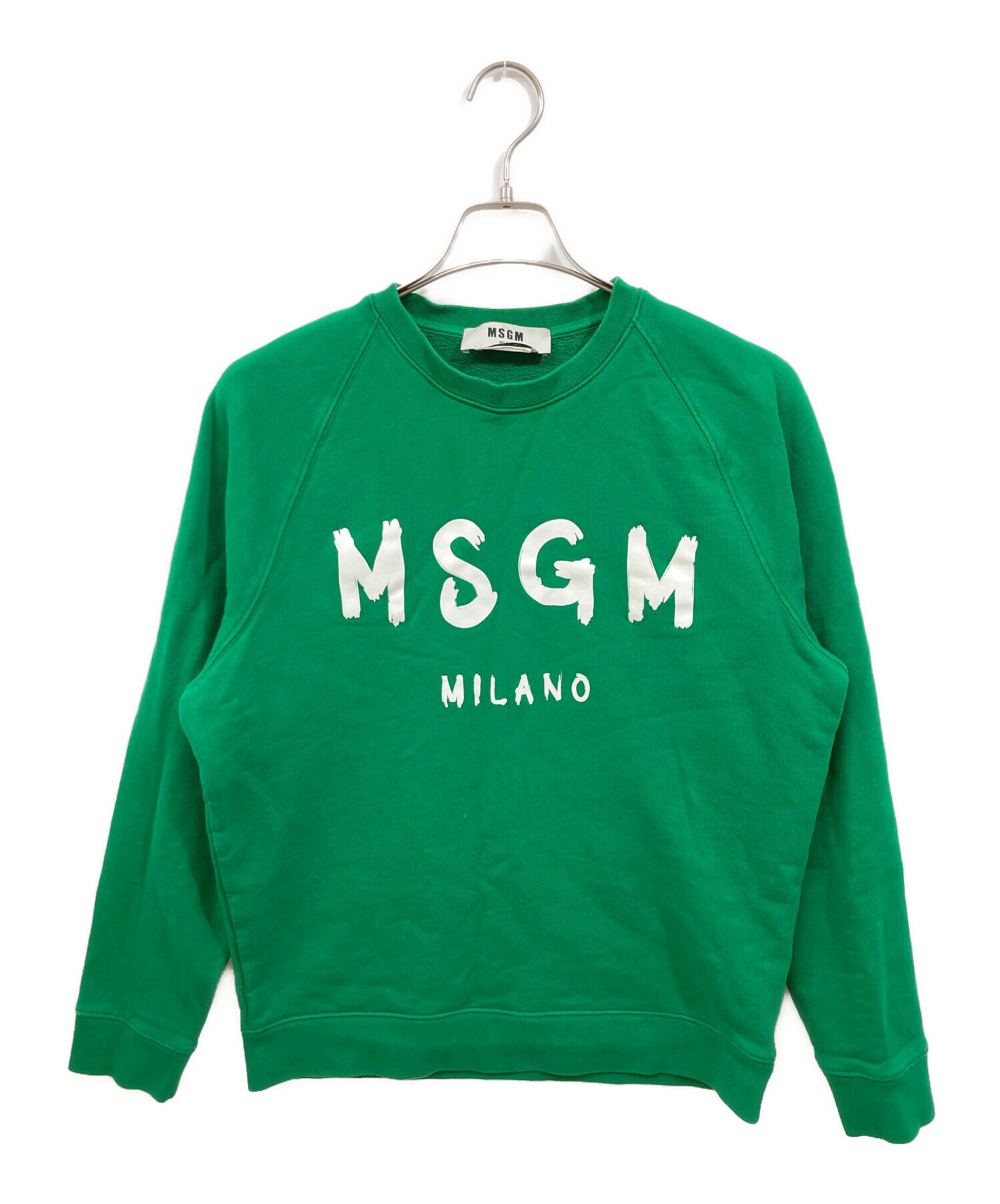 MSGM エムエスジーエム スウェット メンズ 【古着】【中古】 中古・古着通販】MSGM (エムエスジーエム) ロゴスウェット グリーン