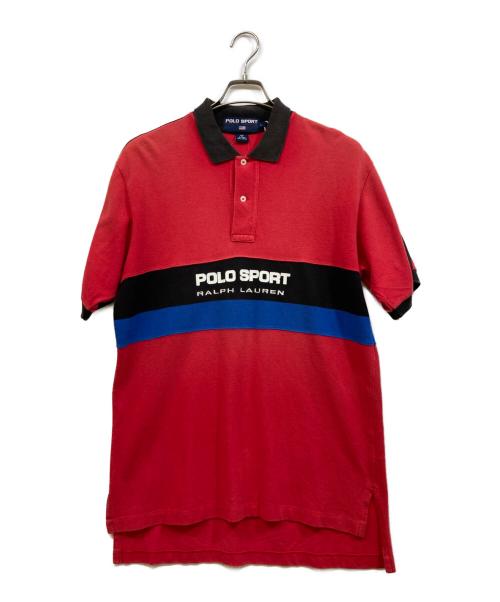 ひ*ら様 激レア初期モデル 90s POLO SPORT ビンテージ ポロシャツ 中古・古着通販】POLO SPORT (ポロスポーツ) 90'sポロシャツ レッド