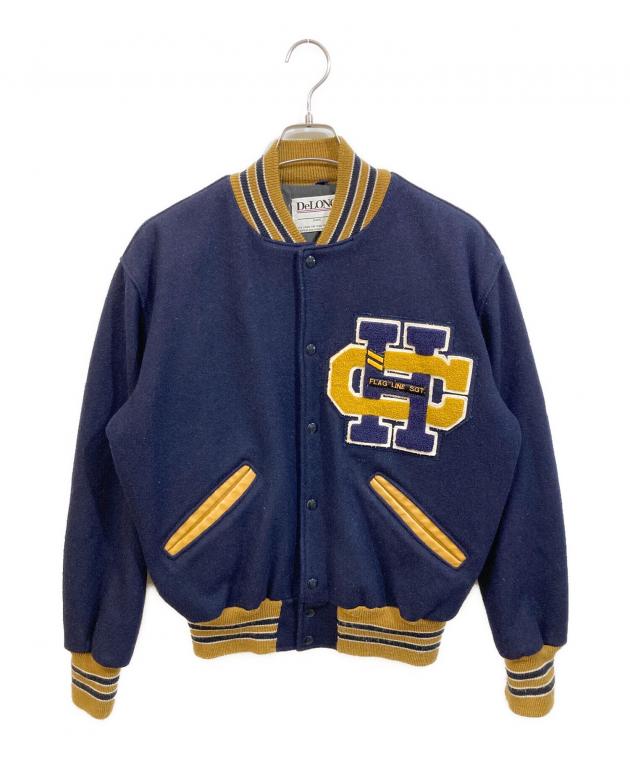 中古・古着通販】DeLong (デロング) 古着スタジャン ネイビー サイズ:M