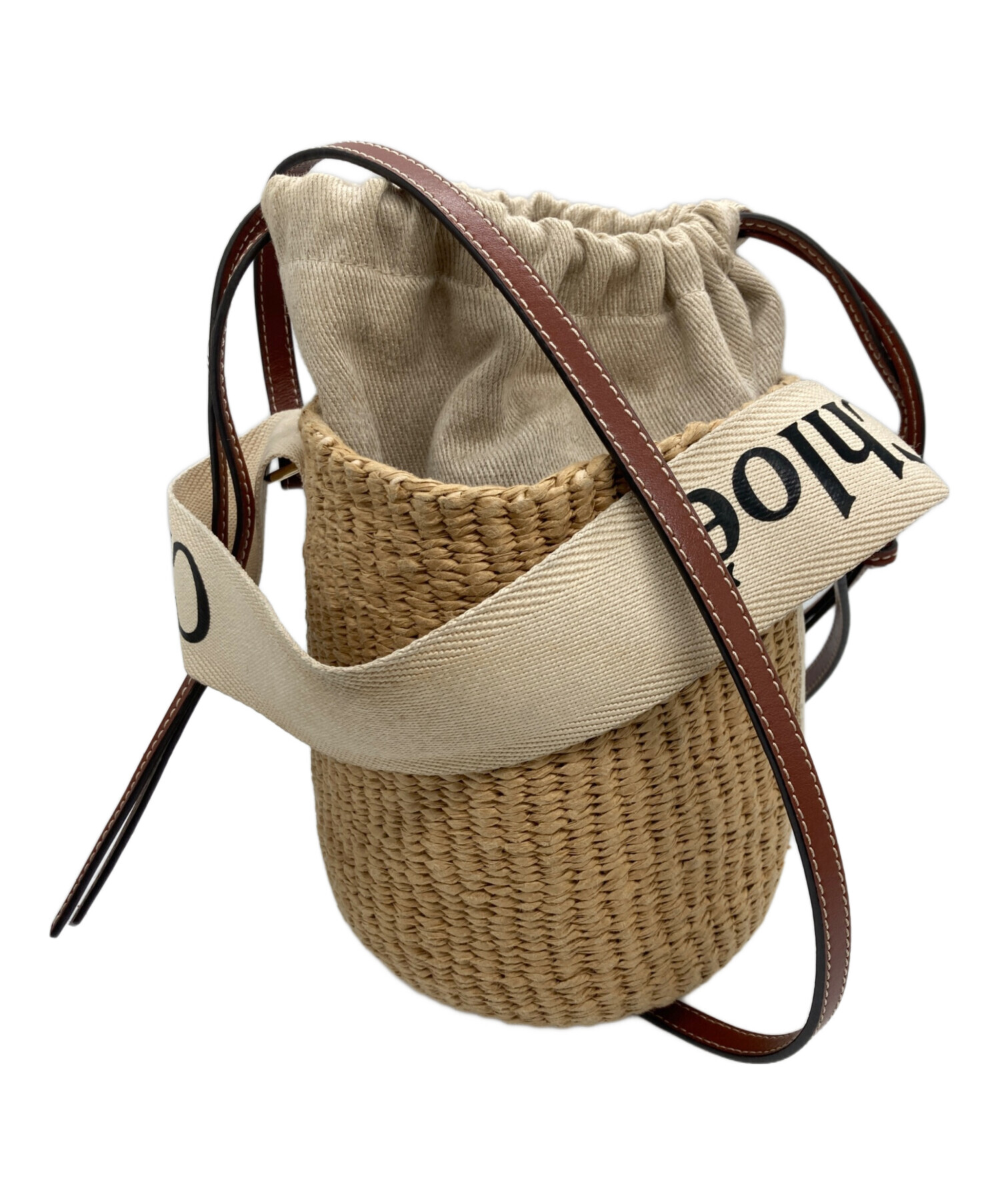 中古・古着通販】Chloe (クロエ) woodyスモールバスケット｜ブランド
