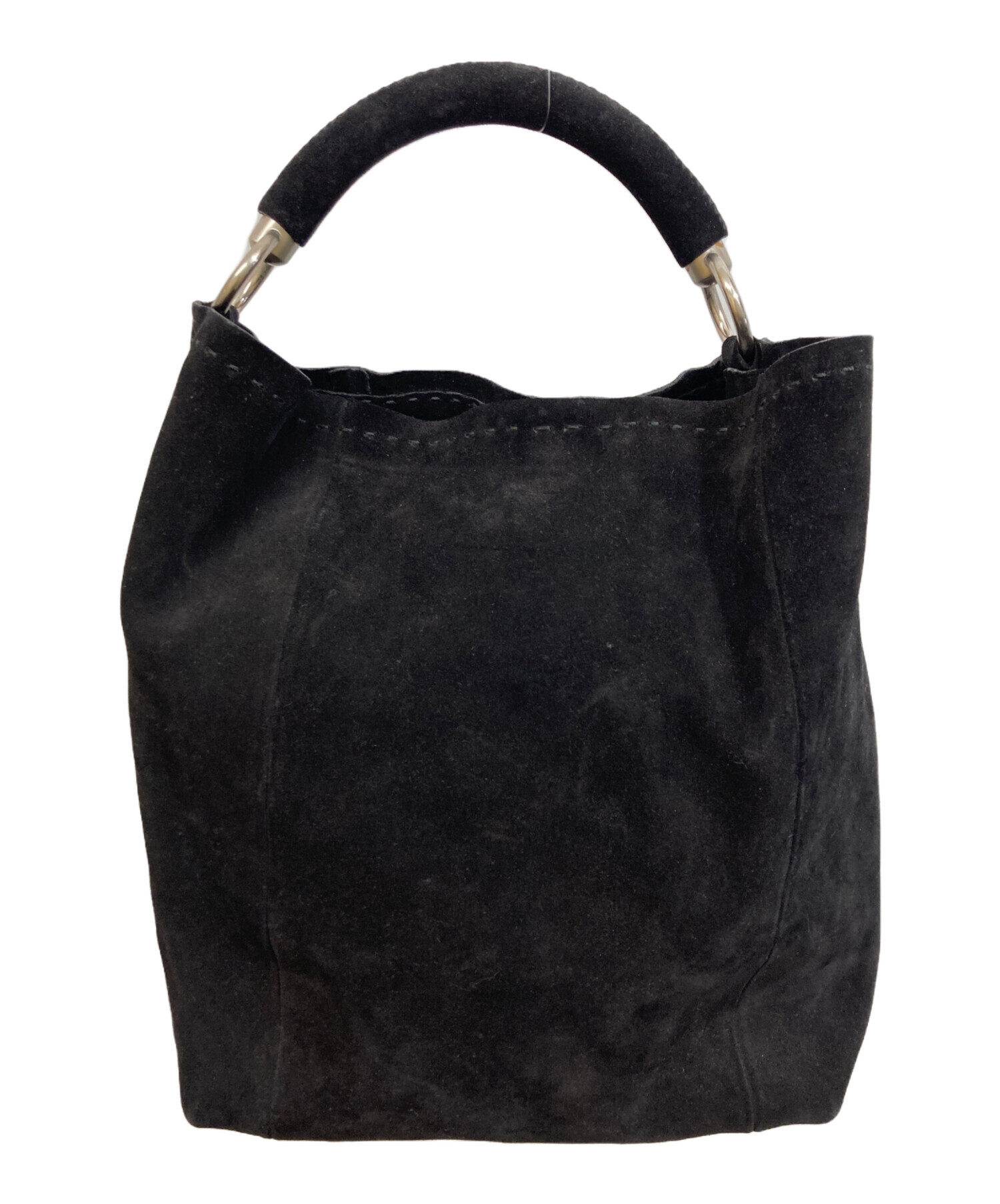 中古・古着通販】PRADA (プラダ) スウェードワンハンドルバッグ 