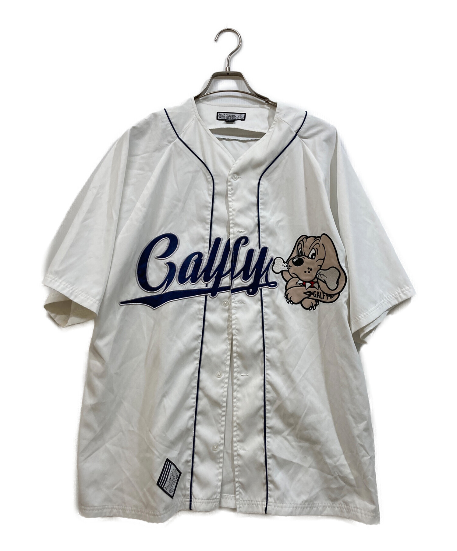 中古・古着通販】GALFY (ガルフィー) ベースボールシャツ ホワイト