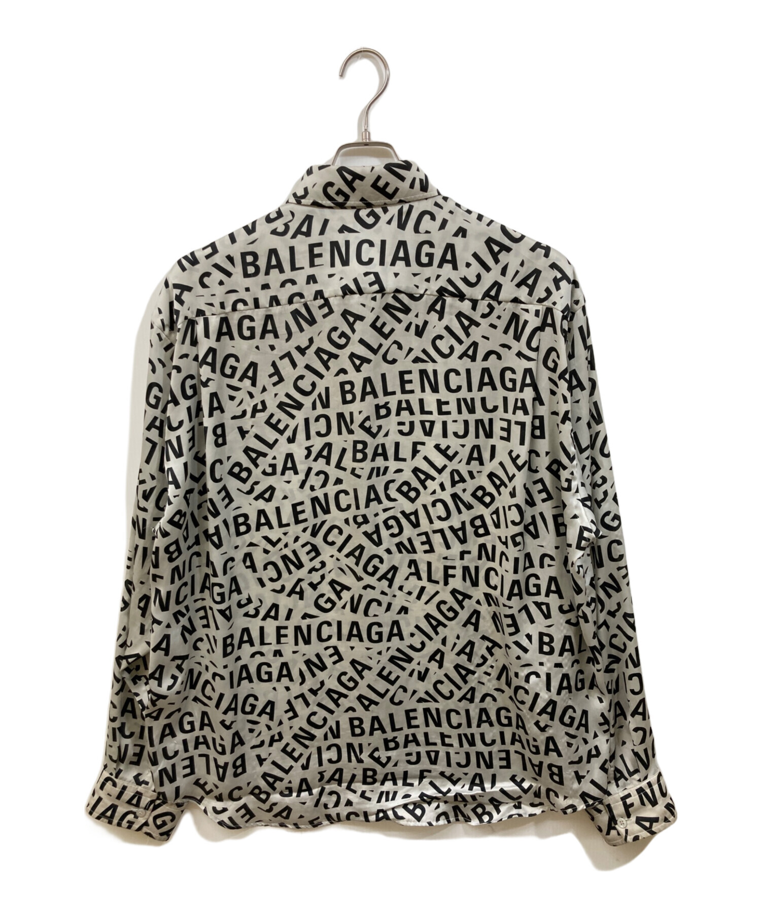 中古・古着通販】BALENCIAGA (バレンシアガ) ロゴオーバーサイズシャツ 