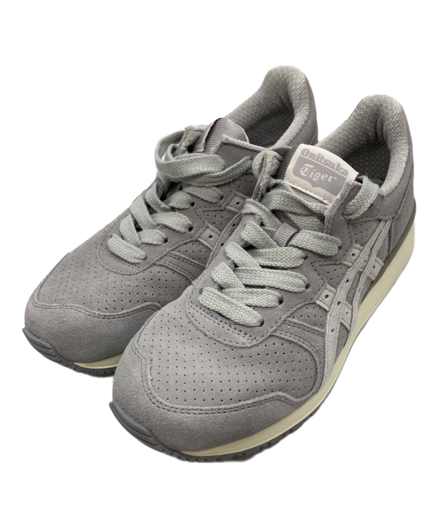 Onitsuka Tiger オニツカタイガー 古着 ビンテージ オールド フランス製生地 無地 スウェットジップパーカー 紫 サイズL