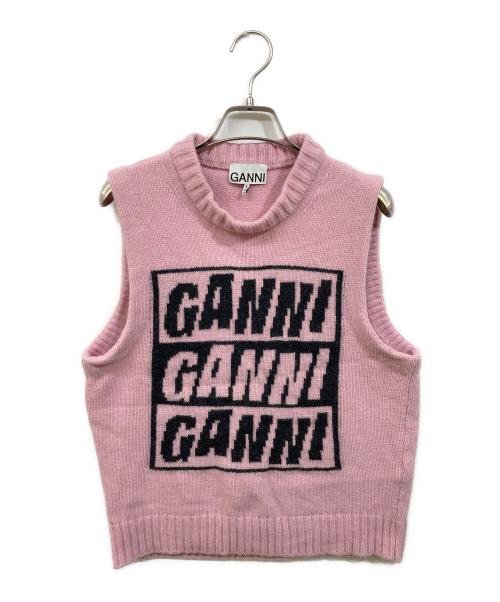 中古・古着通販】Ganni (ガニー) ニットベスト ピンク サイズ:S