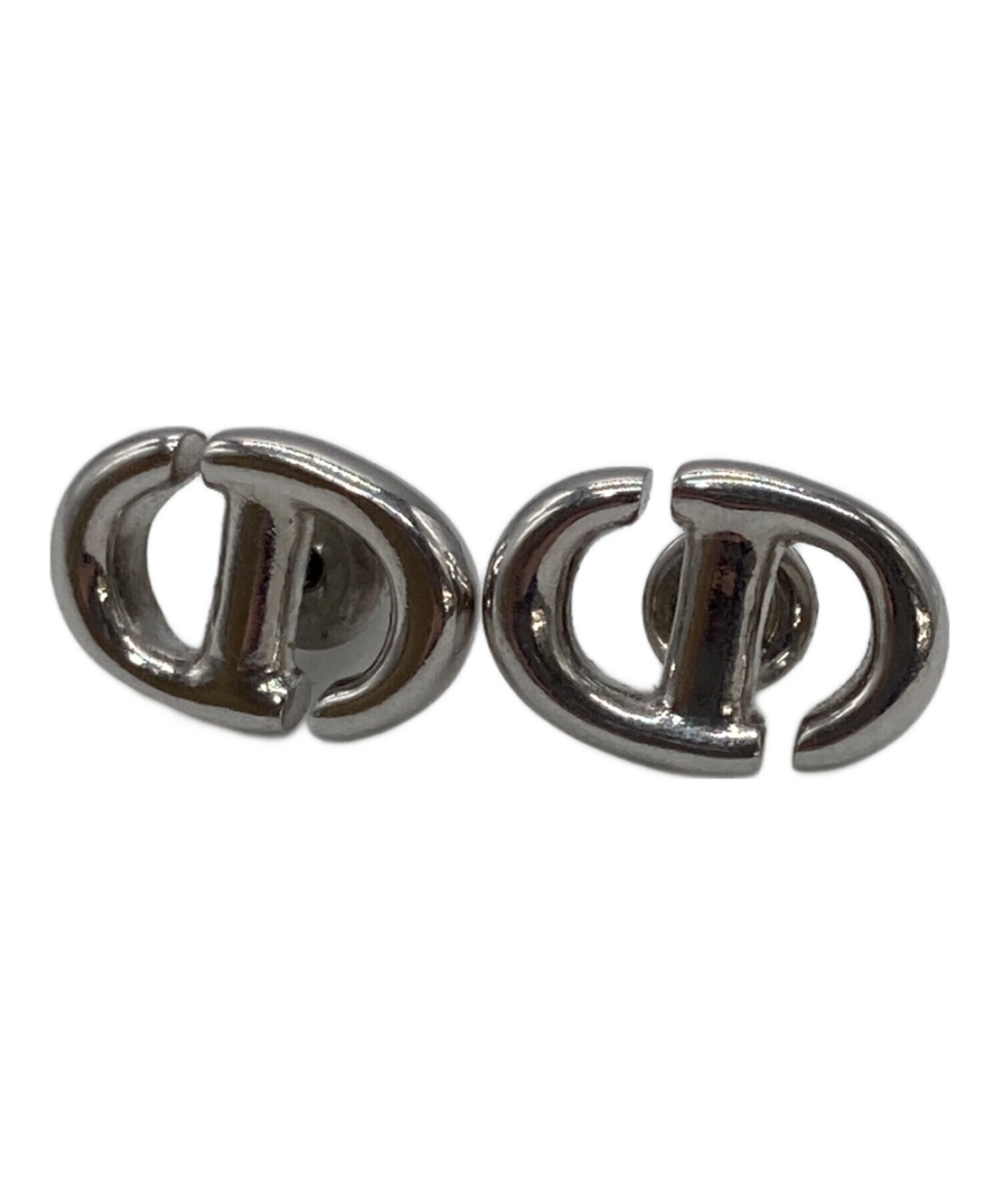 Dior クリスチャンディオール　CD NAVY スタッドピアス 中古・古着通販】Christian Dior (クリスチャン ディオール) CD NAVY