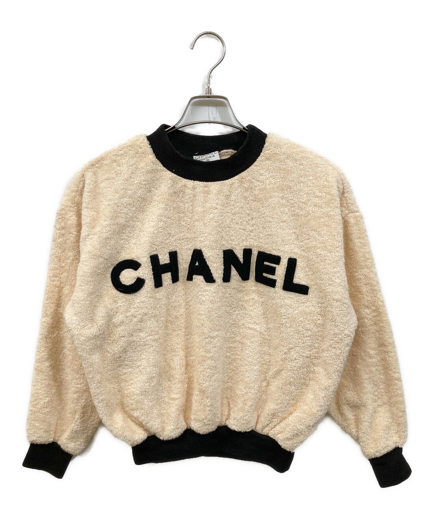中古・古着通販】CHANEL (シャネル) ヴィンテージパイルロゴスウェット