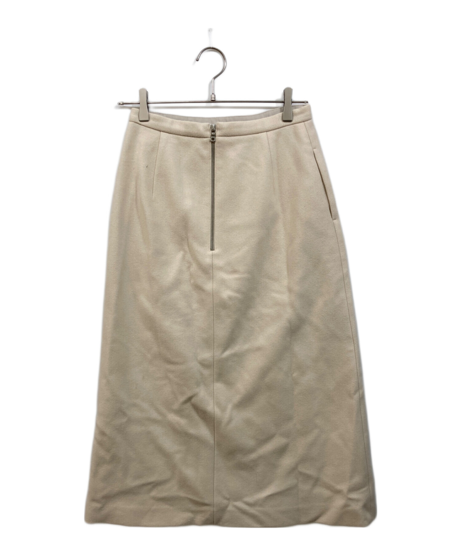 中古・古着通販】AURALEE (オーラリー) MELTON SLIT SKIRT ベージュ