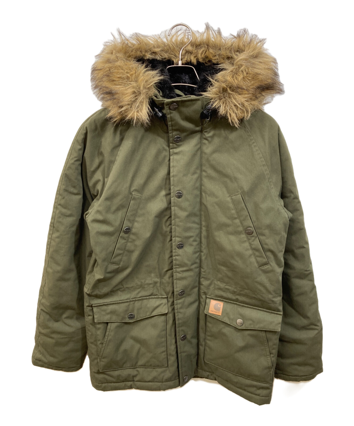 カーハート モッズコート オリーブ色 トラッパーパーカー マウンテンパーカー 中古・古着通販】CarHartt (カーハート) TRAPPER PARKA オリーブ