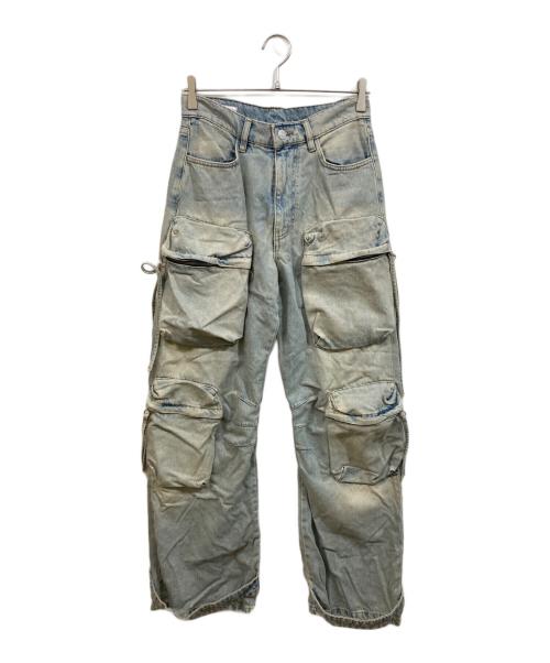 中古・古着通販】ZARA (ザラ) デニムカーゴパンツ インディゴ サイズ