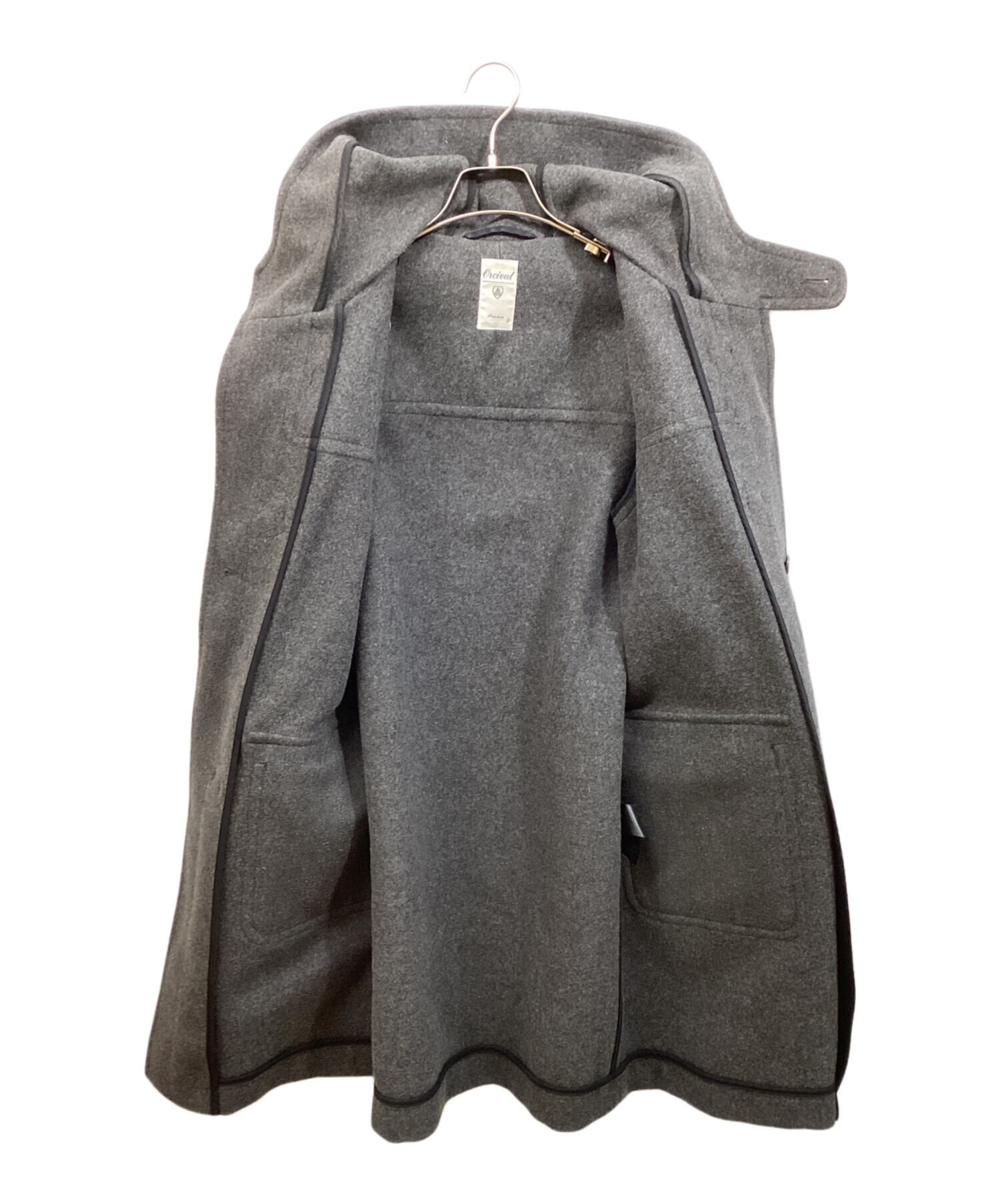 中古・古着通販】ORCIVAL (オーシバル) ダッフルコート グレー サイズ